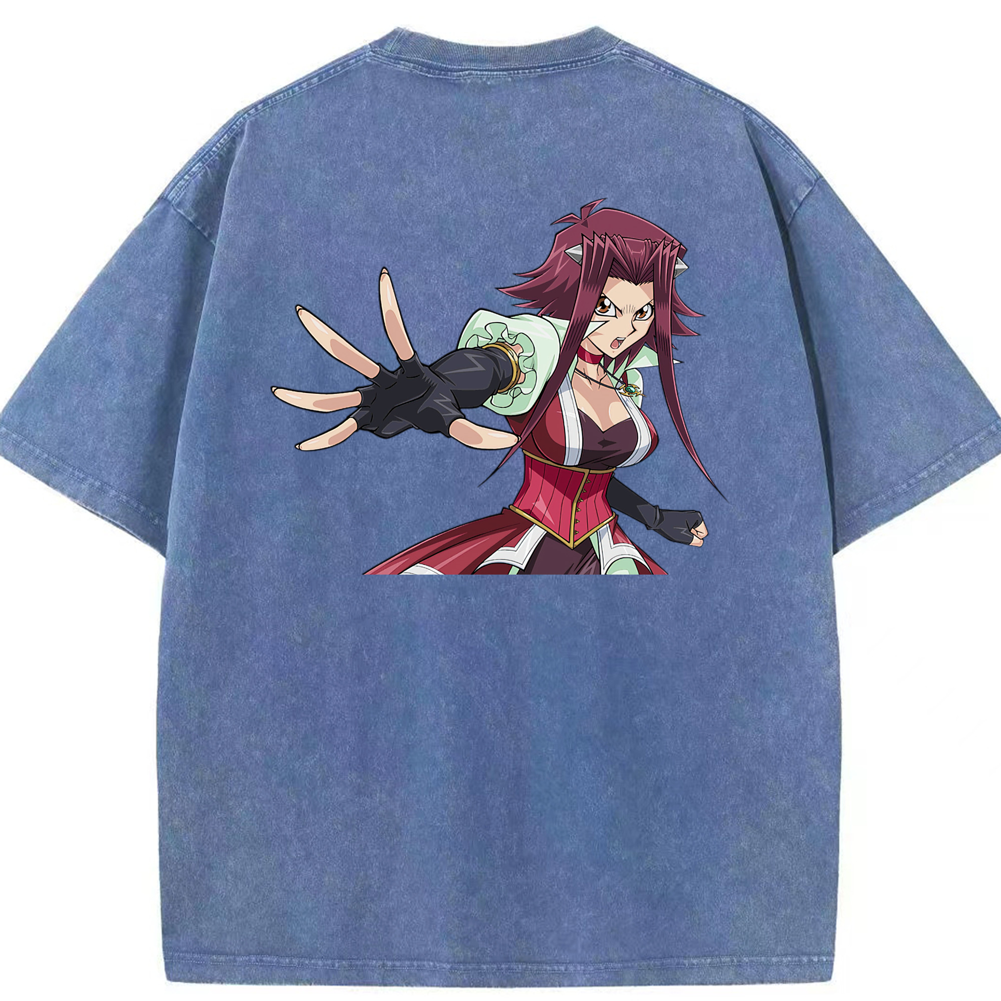 （画像用） 遊☆戯☆王 Yu-Gi-Oh! 綿100% ヴィンテージ風 半袖Tシャツ（背面プリント）
