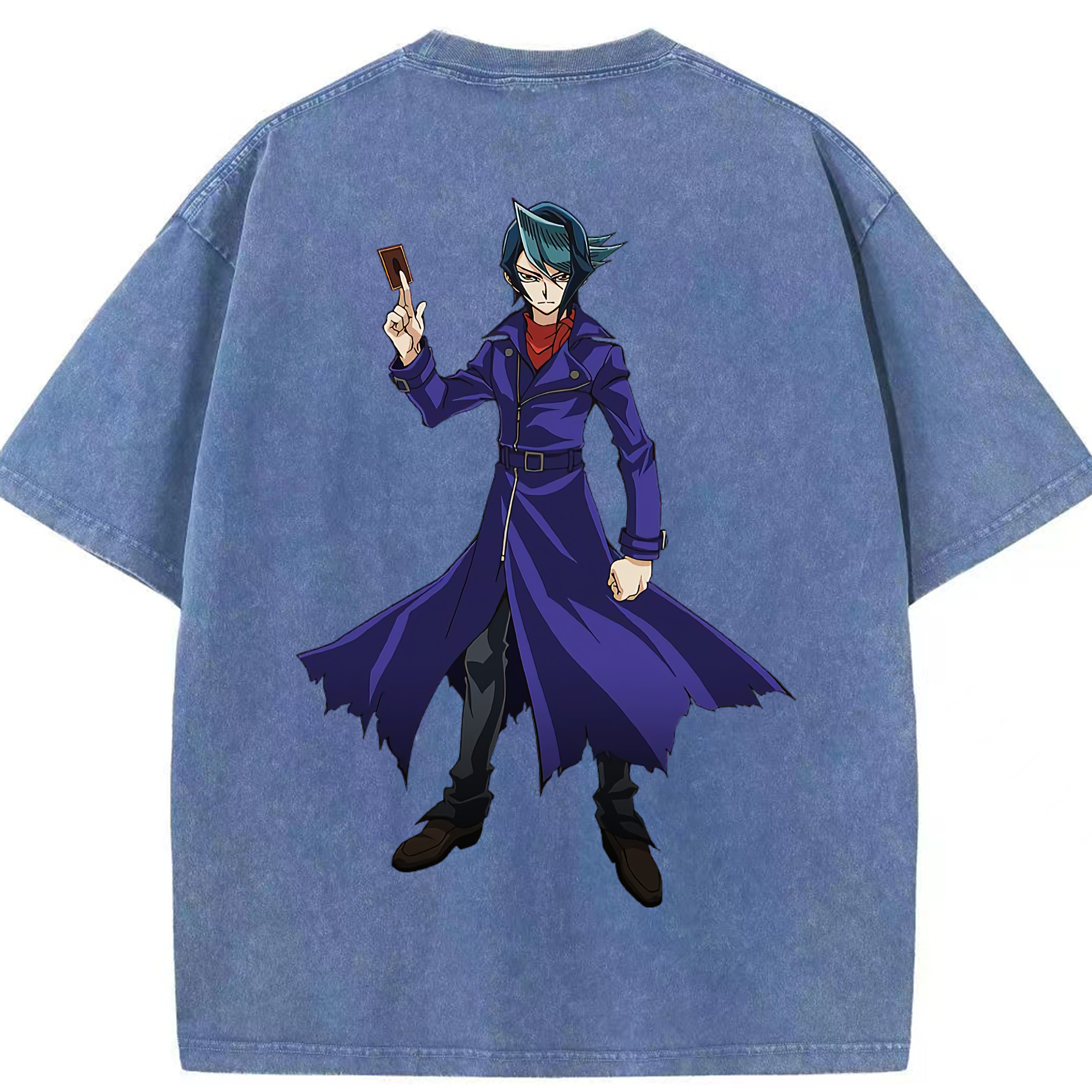 （画像用） 遊☆戯☆王 Yu-Gi-Oh! 綿100% ヴィンテージ風 半袖Tシャツ（背面プリント）