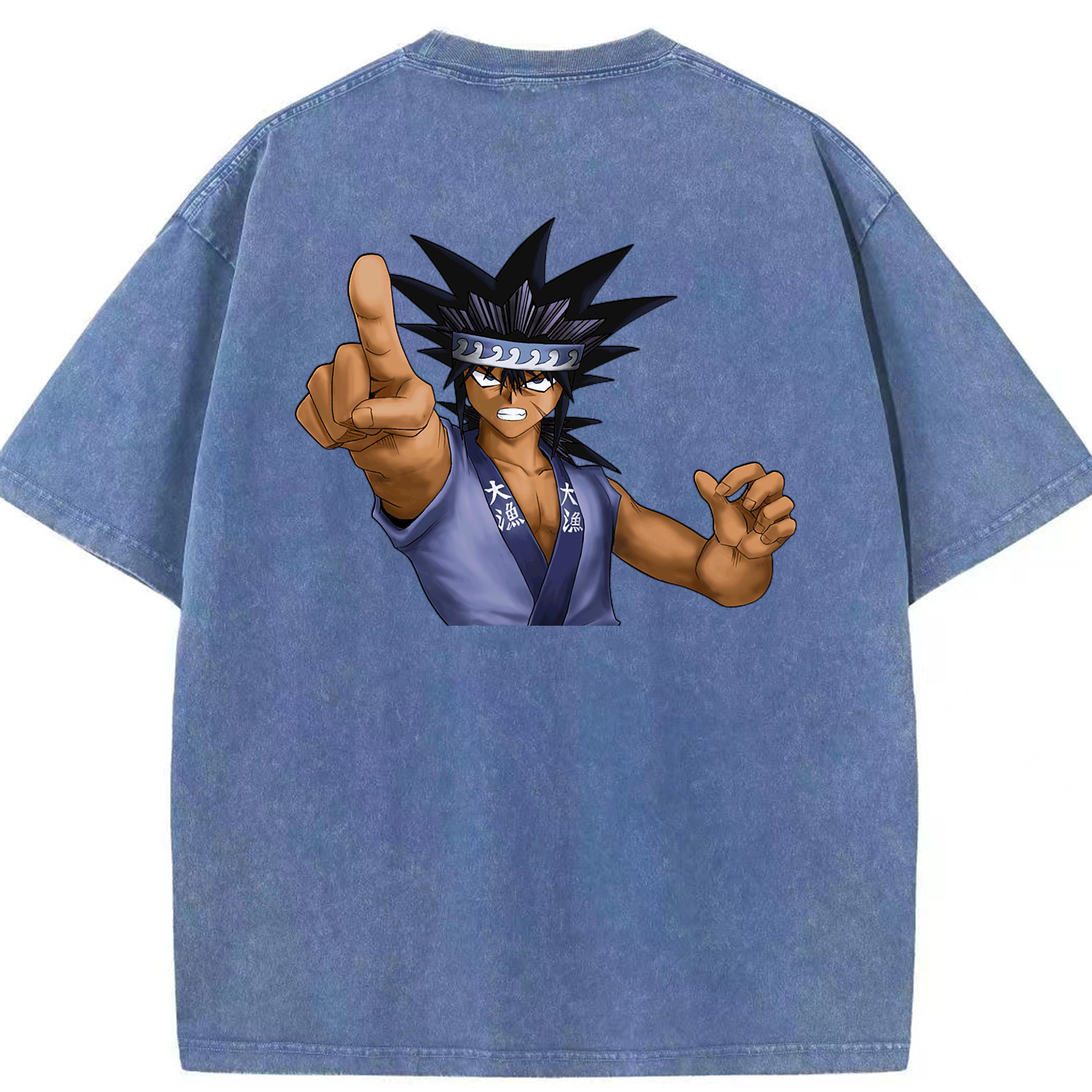 （画像用） 遊☆戯☆王 Yu-Gi-Oh! 綿100% ヴィンテージ風 半袖Tシャツ（背面プリント）