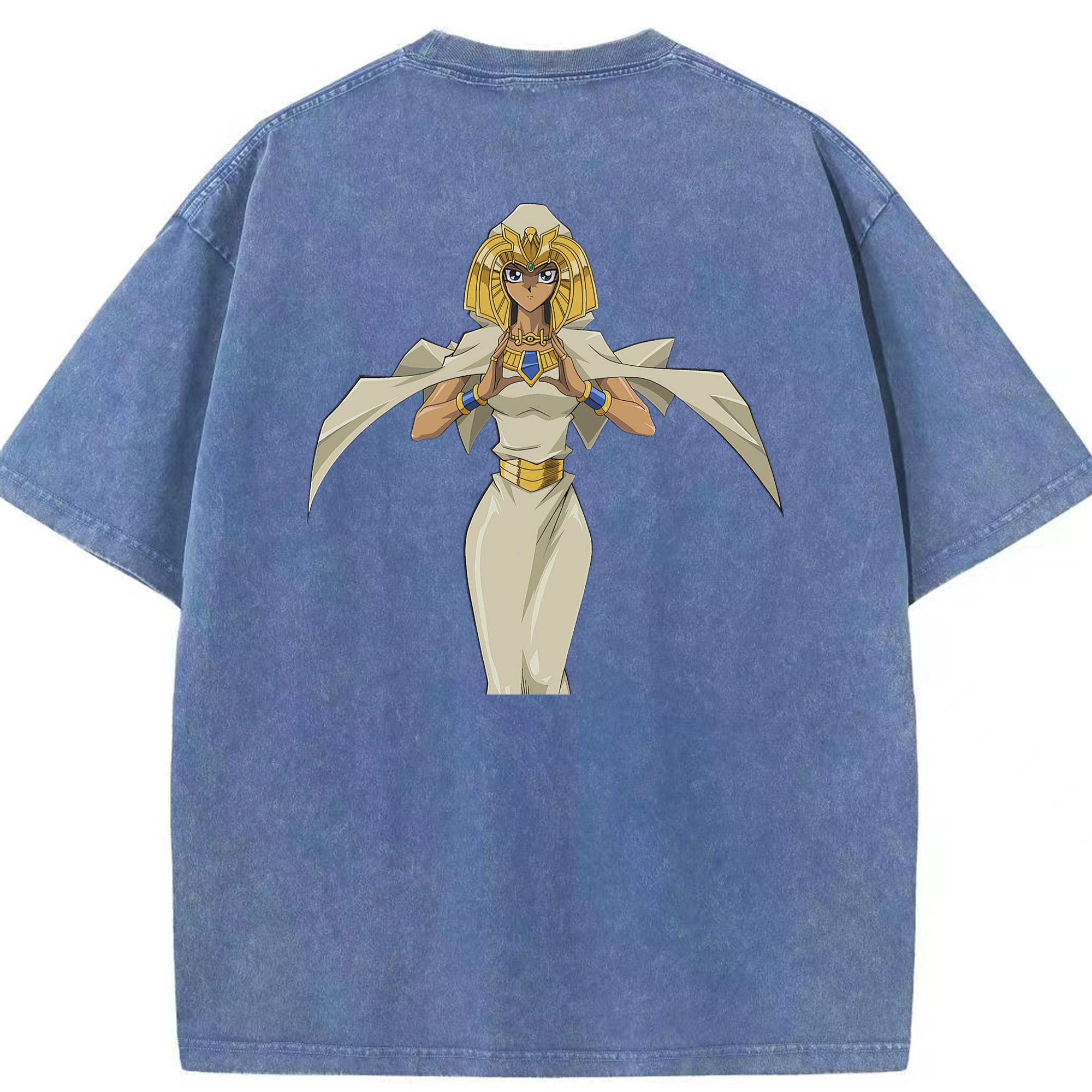 （画像用） 遊☆戯☆王 Yu-Gi-Oh! 綿100% ヴィンテージ風 半袖Tシャツ（背面プリント）