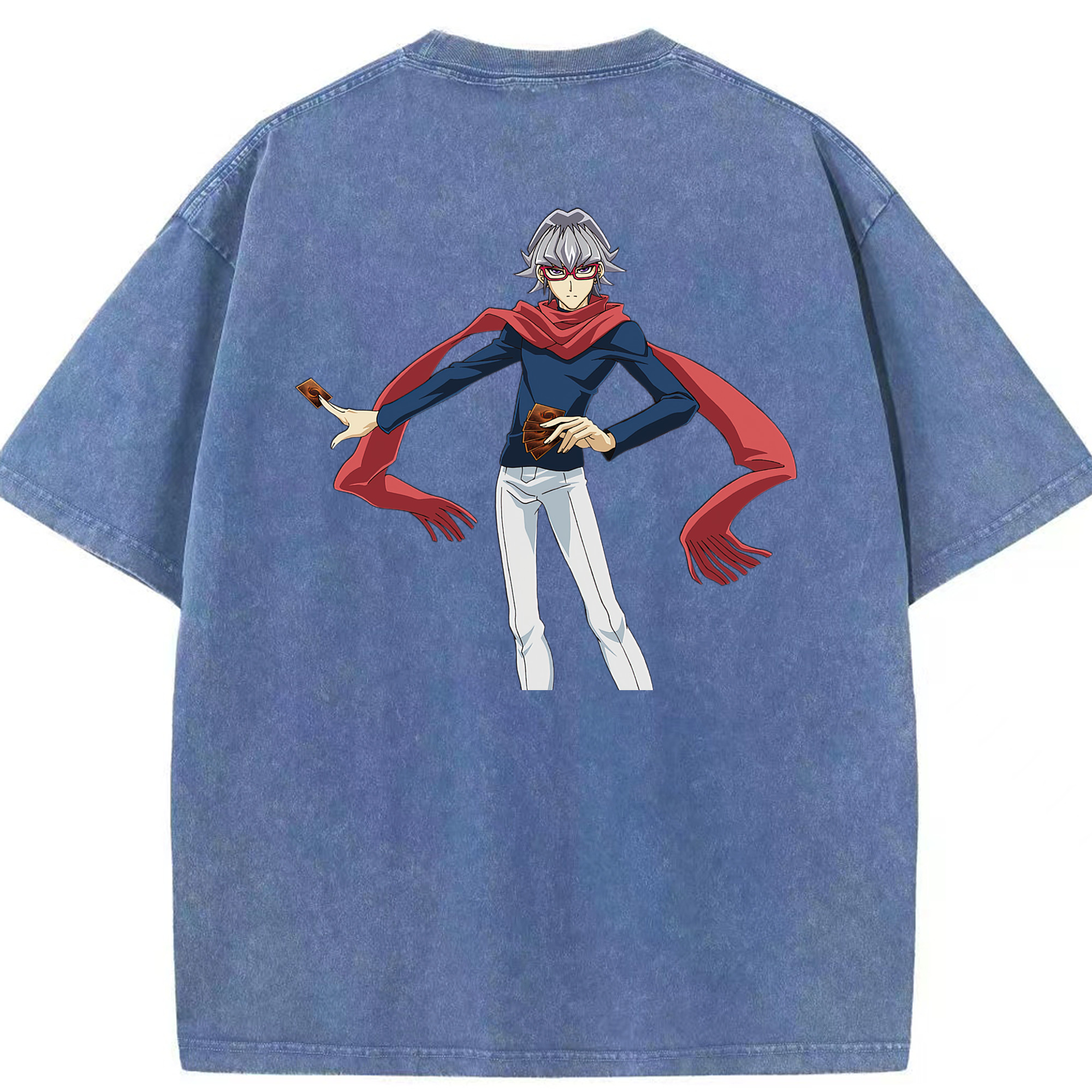 （画像用） 遊☆戯☆王 Yu-Gi-Oh! 綿100% ヴィンテージ風 半袖Tシャツ（背面プリント）