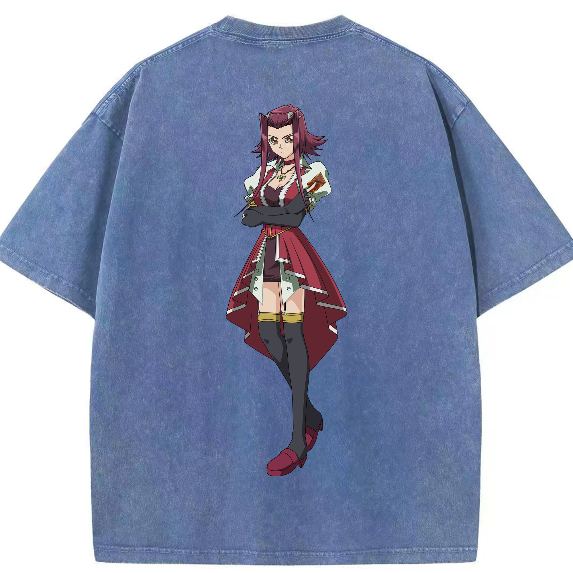（画像用） 遊☆戯☆王 Yu-Gi-Oh! 綿100% ヴィンテージ風 半袖Tシャツ（背面プリント）