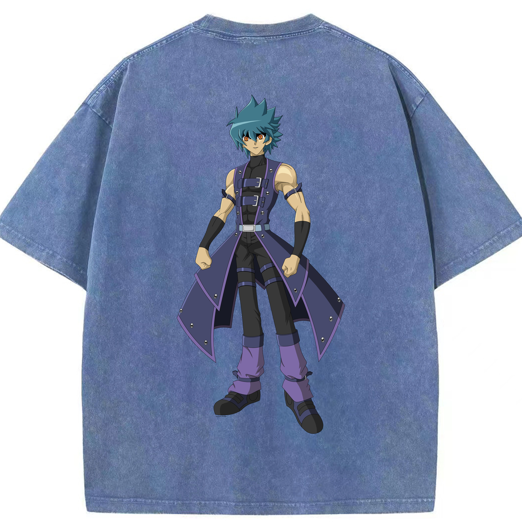 （画像用） 遊☆戯☆王 Yu-Gi-Oh! 綿100% ヴィンテージ風 半袖Tシャツ（背面プリント）
