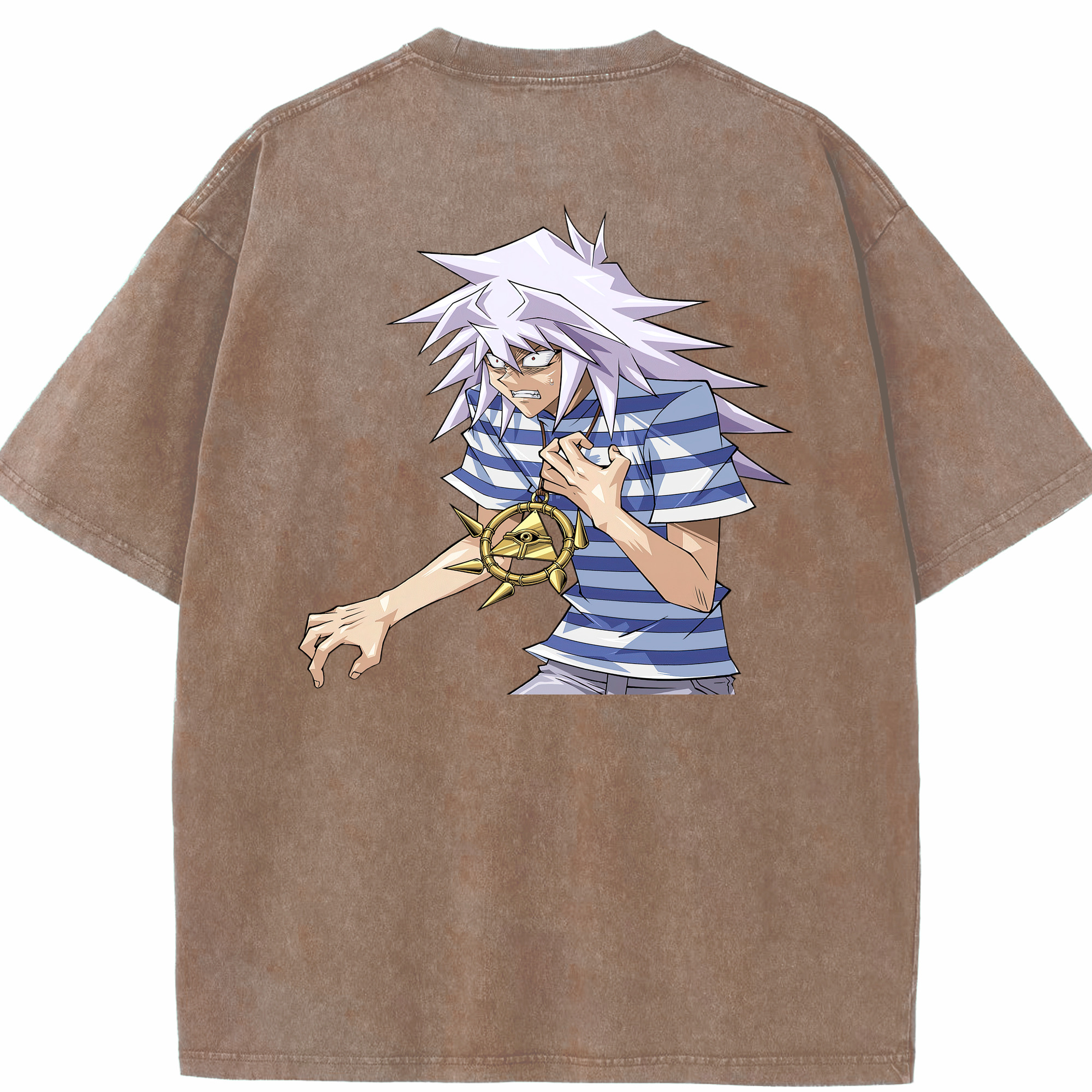 （画像用） 遊☆戯☆王 Yu-Gi-Oh! 綿100% ヴィンテージ風 半袖Tシャツ（背面プリント）