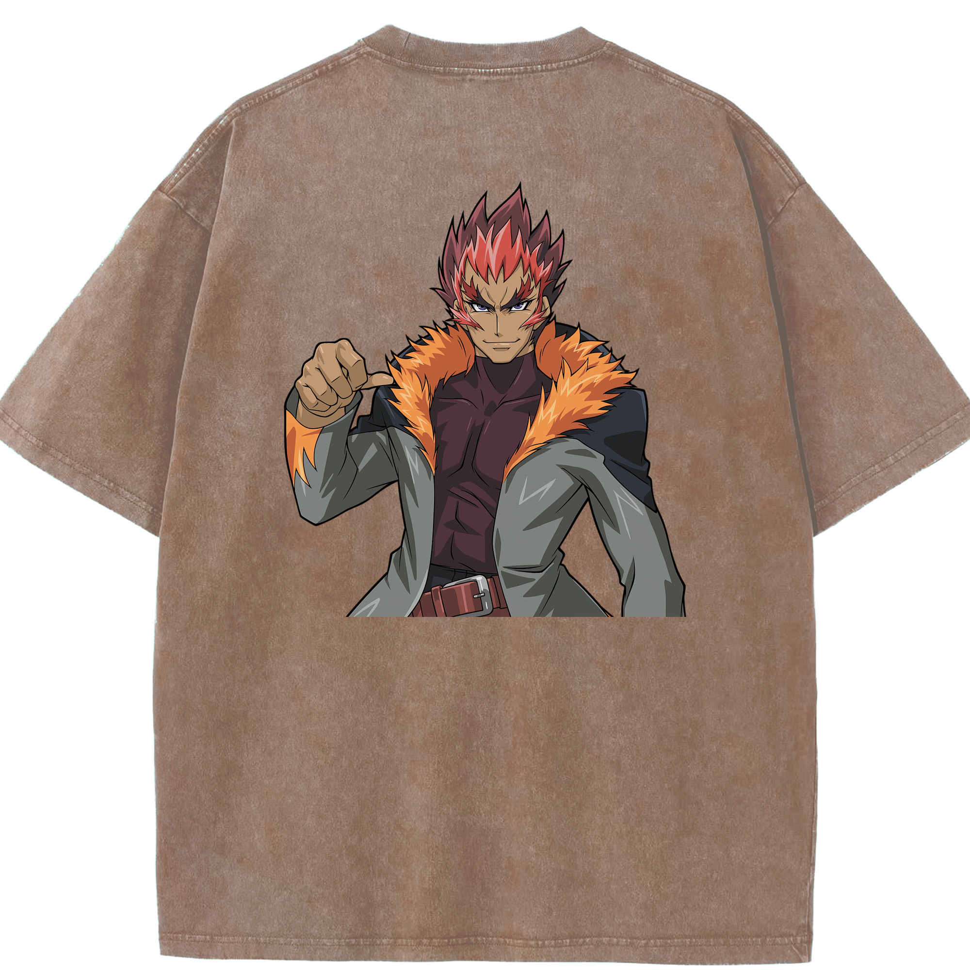 （画像用） 遊☆戯☆王 Yu-Gi-Oh! 綿100% ヴィンテージ風 半袖Tシャツ（背面プリント）
