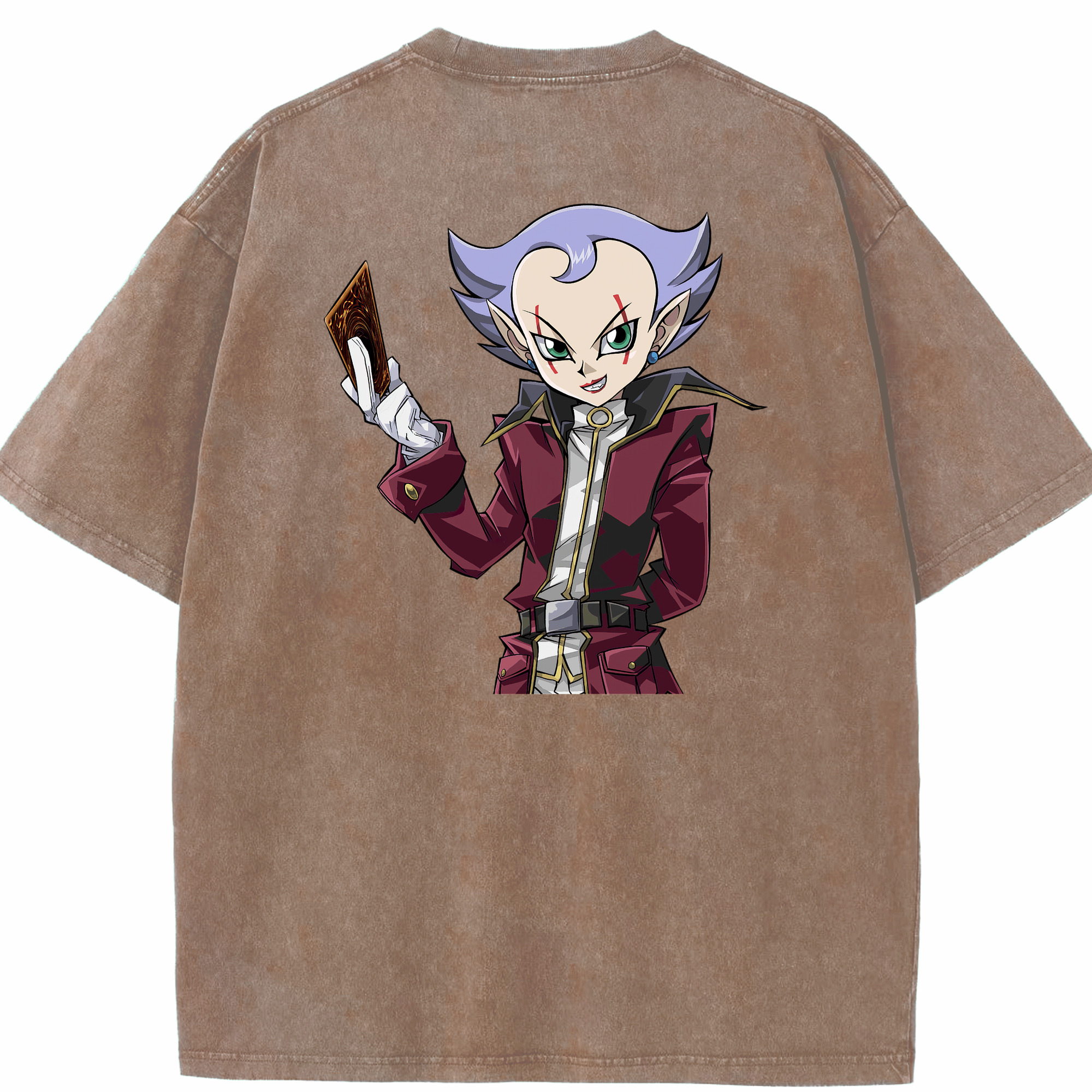 （画像用） 遊☆戯☆王 Yu-Gi-Oh! 綿100% ヴィンテージ風 半袖Tシャツ（背面プリント）