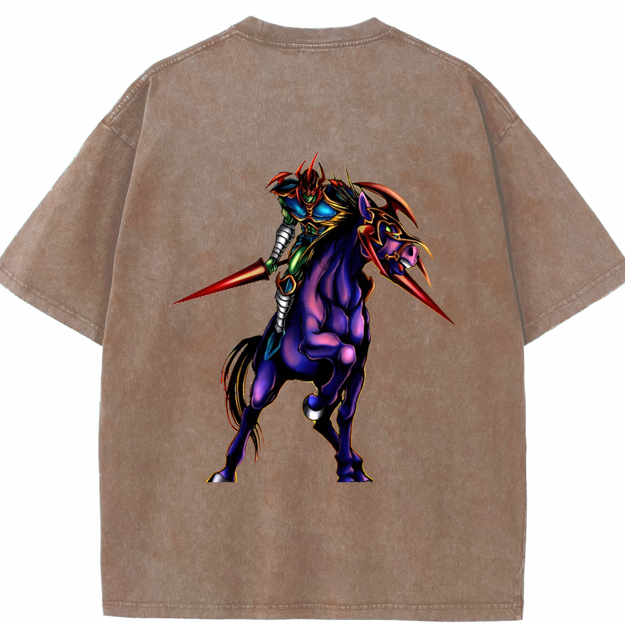 （画像用） 遊☆戯☆王 Yu-Gi-Oh! 綿100% ヴィンテージ風 半袖Tシャツ（背面プリント）