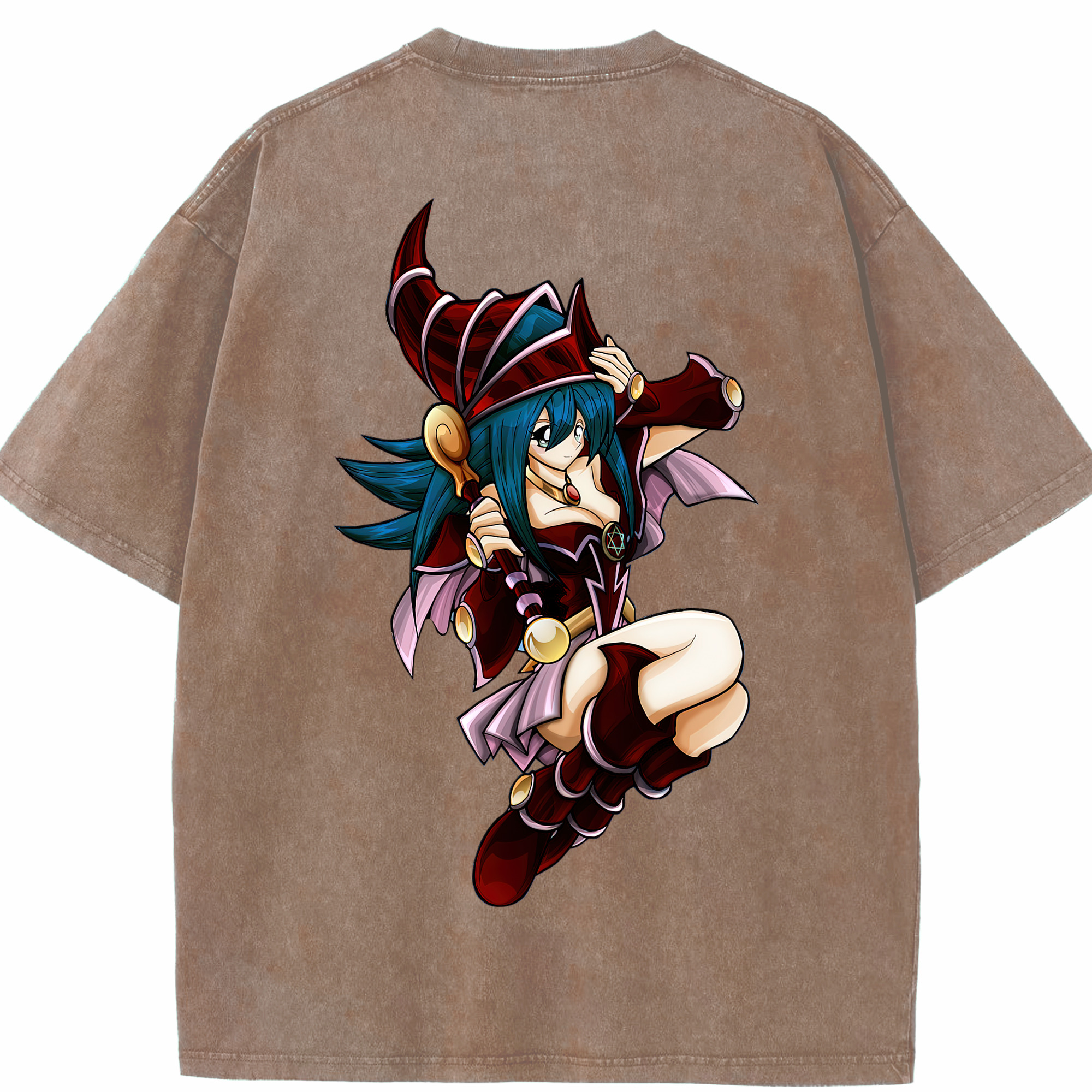 （画像用） 遊☆戯☆王 Yu-Gi-Oh! 綿100% ヴィンテージ風 半袖Tシャツ（背面プリント）