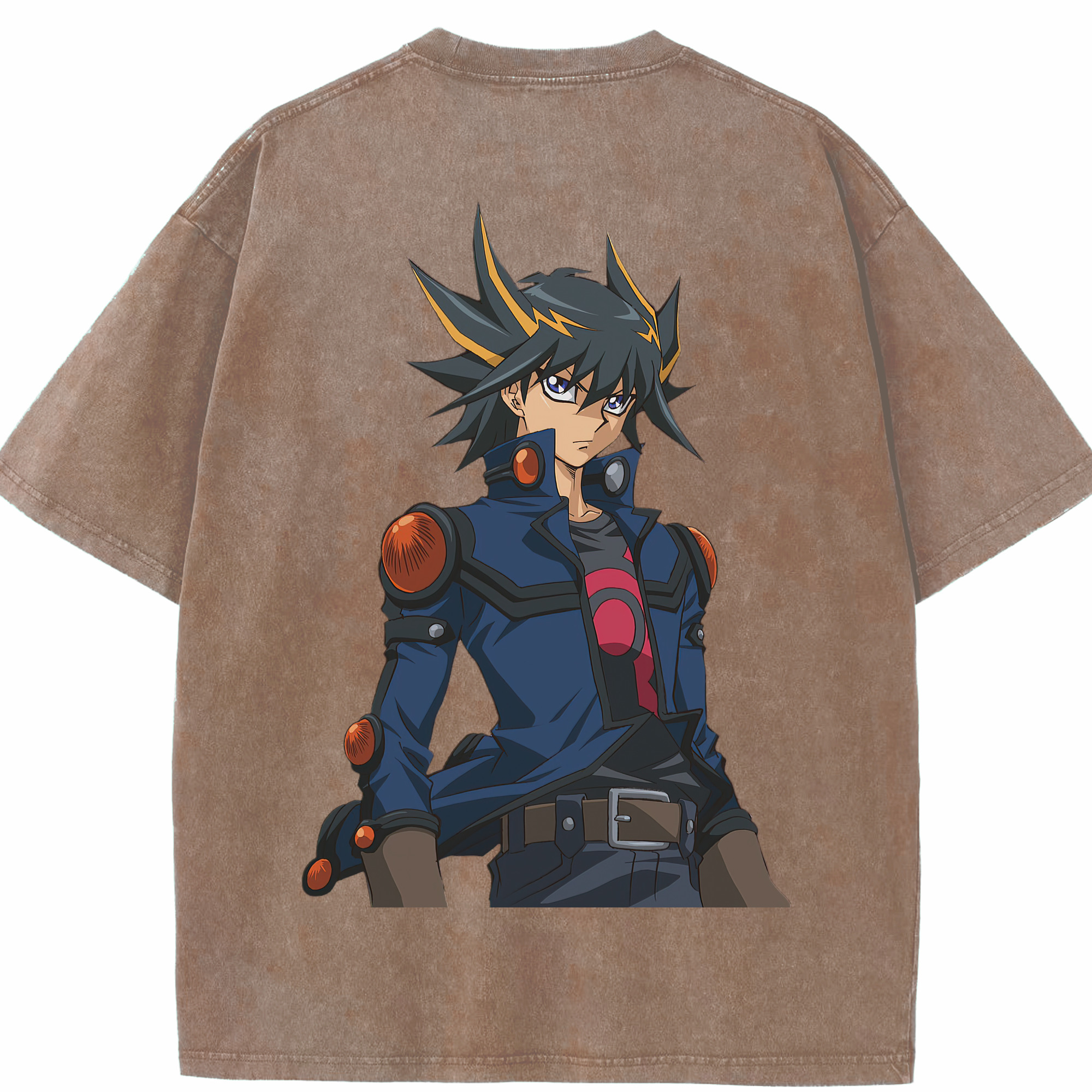 （画像用） 遊☆戯☆王 Yu-Gi-Oh! 綿100% ヴィンテージ風 半袖Tシャツ（背面プリント）