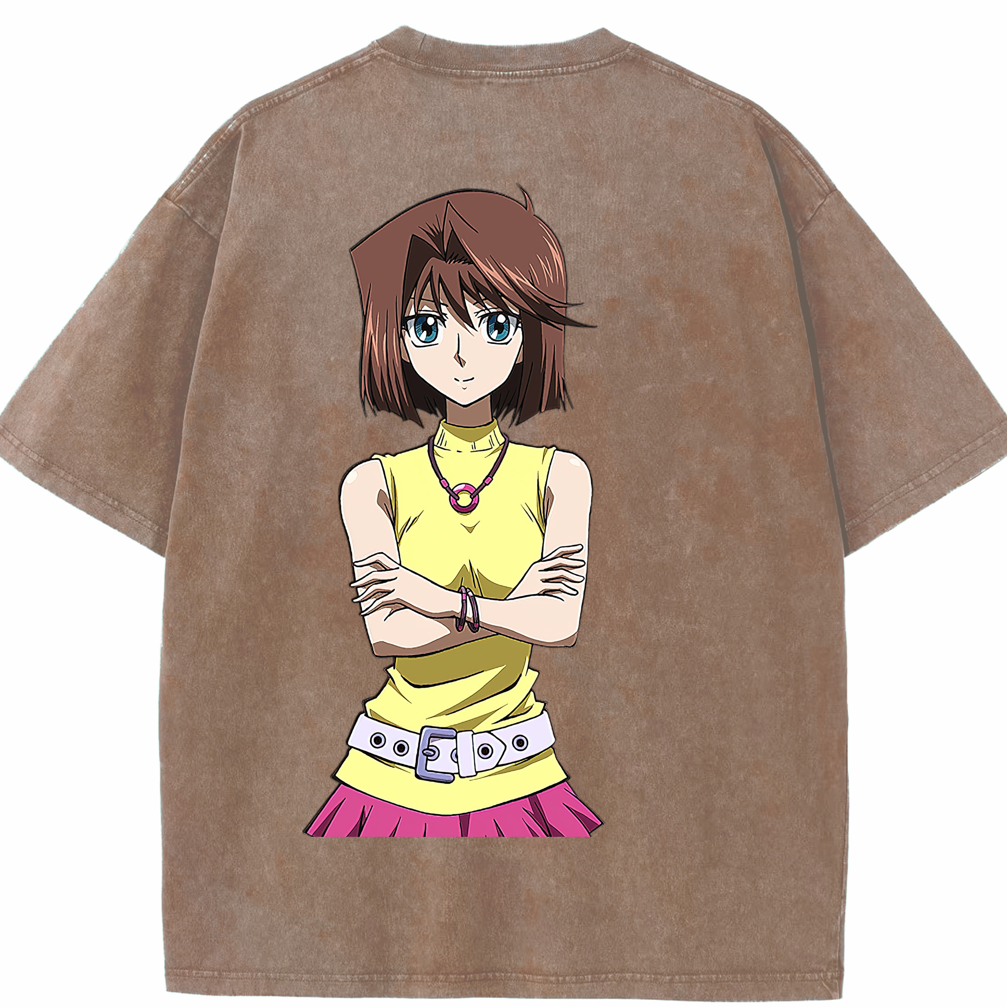 （画像用） 遊☆戯☆王 Yu-Gi-Oh! 綿100% ヴィンテージ風 半袖Tシャツ（背面プリント）