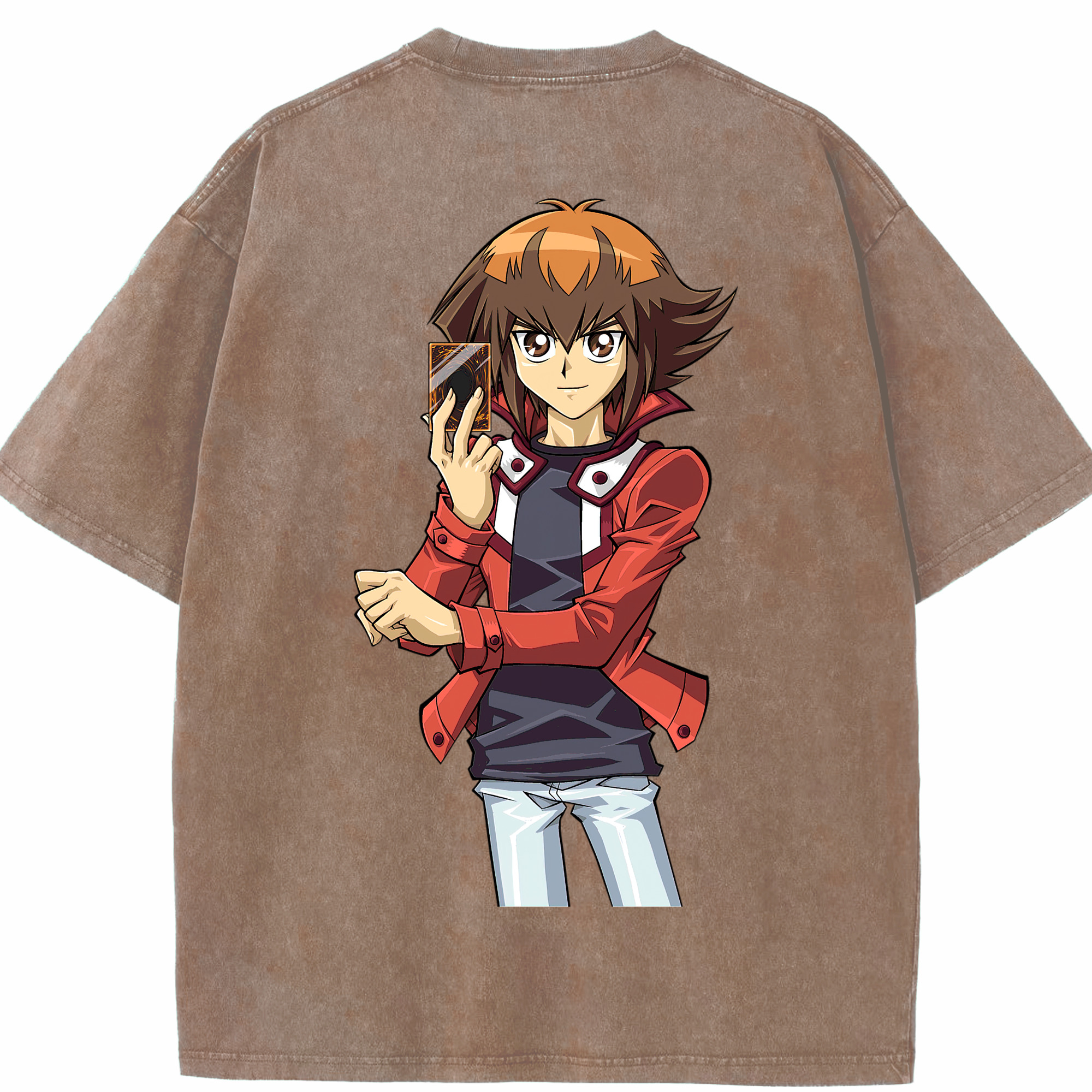 （画像用） 遊☆戯☆王 Yu-Gi-Oh! 綿100% ヴィンテージ風 半袖Tシャツ（背面プリント）