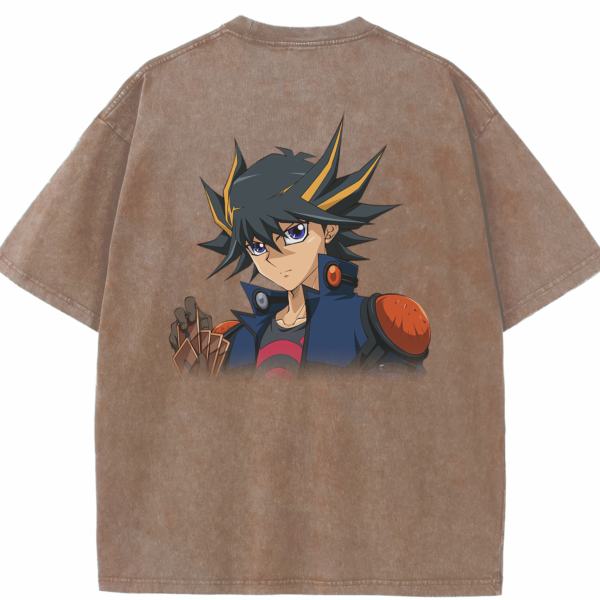 （画像用） 遊☆戯☆王 Yu-Gi-Oh! 綿100% ヴィンテージ風 半袖Tシャツ（背面プリント）