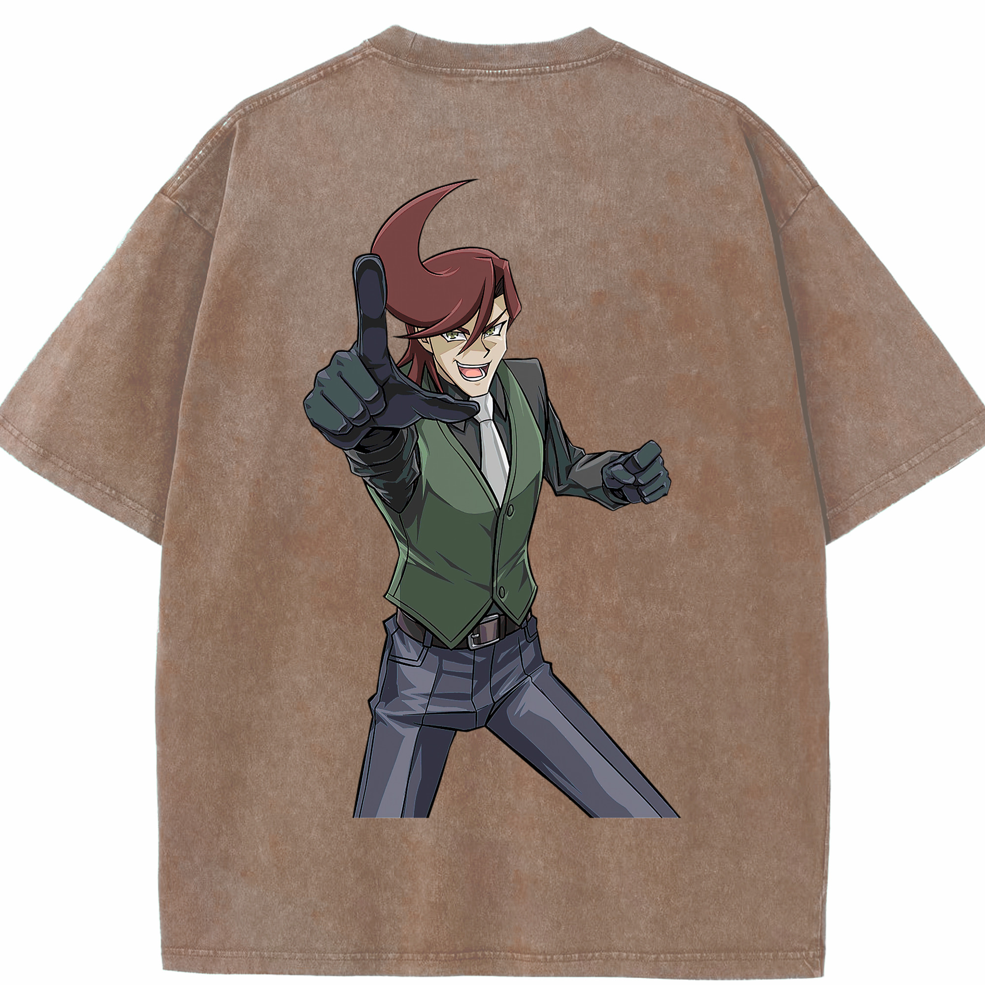 （画像用） 遊☆戯☆王 Yu-Gi-Oh! 綿100% ヴィンテージ風 半袖Tシャツ（背面プリント）