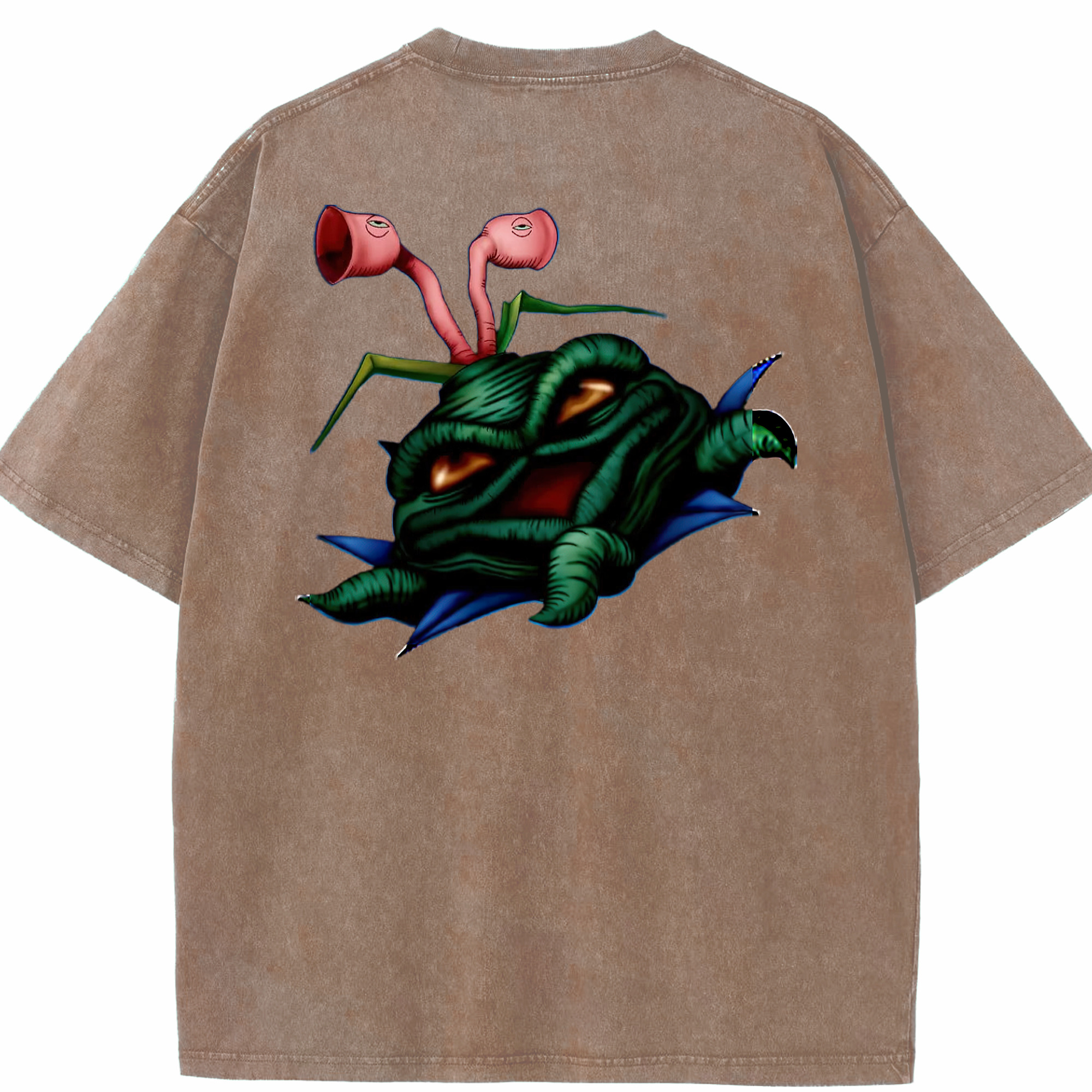 （画像用） 遊☆戯☆王 Yu-Gi-Oh! 綿100% ヴィンテージ風 半袖Tシャツ（背面プリント）