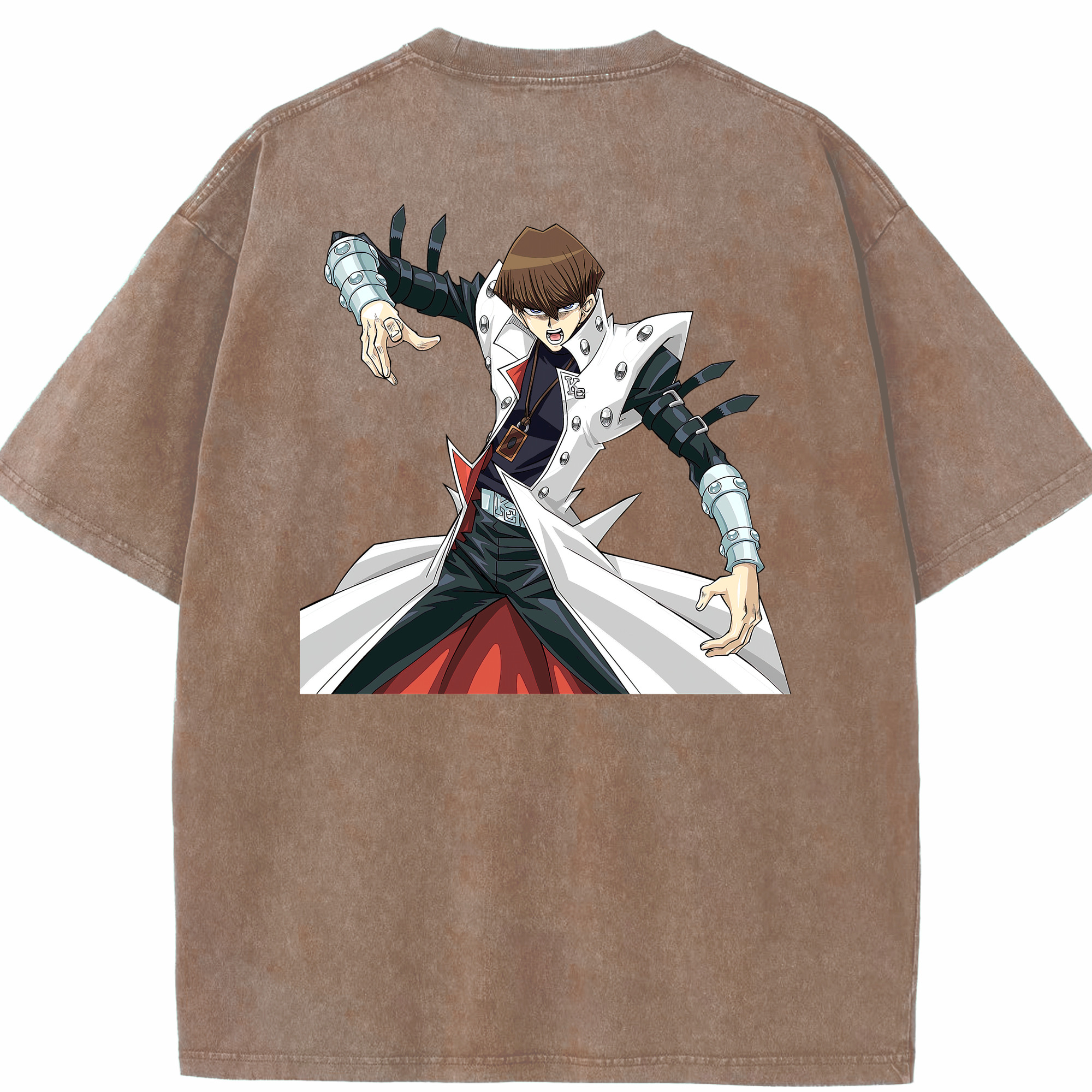 （画像用） 遊☆戯☆王 Yu-Gi-Oh! 綿100% ヴィンテージ風 半袖Tシャツ（背面プリント）