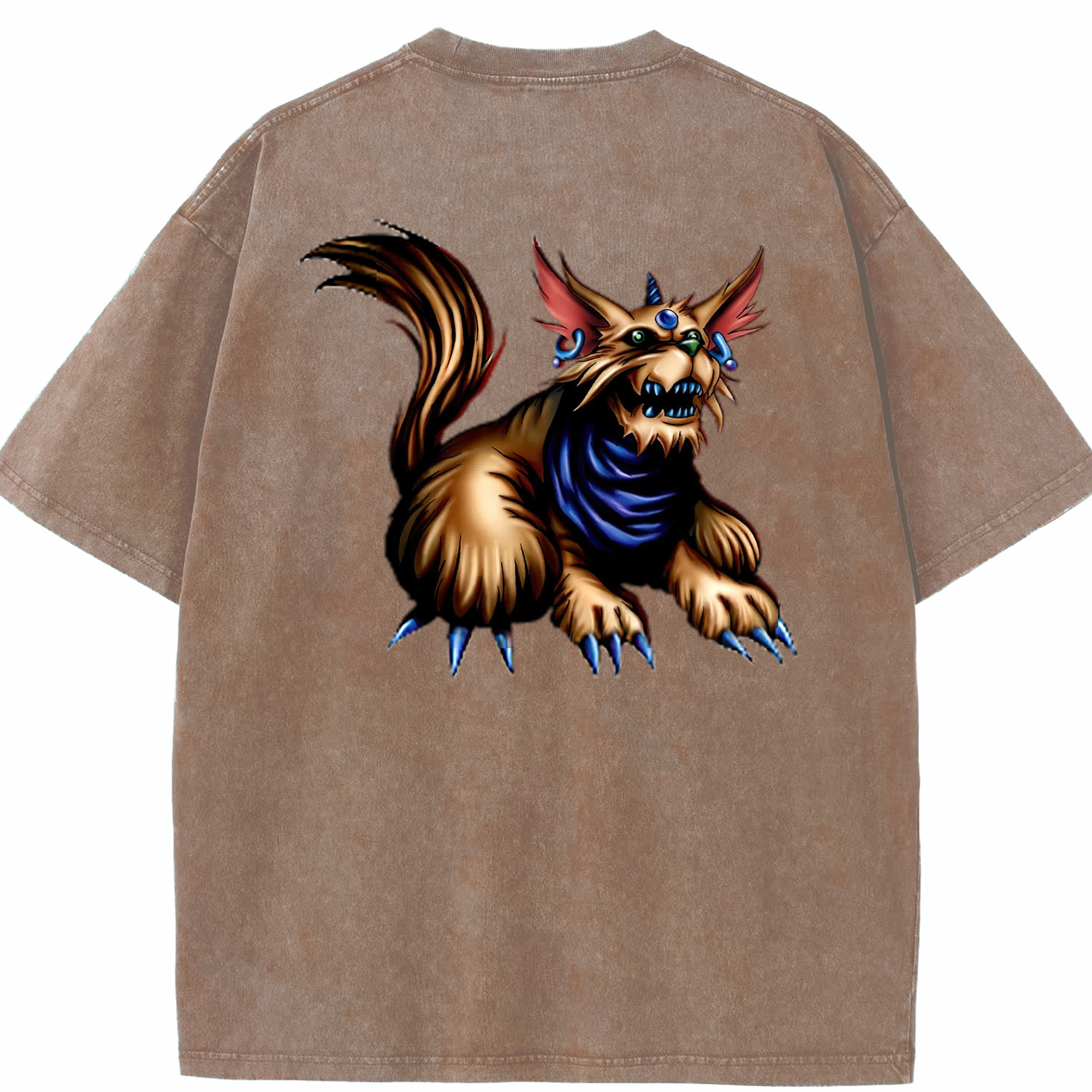 （画像用） 遊☆戯☆王 Yu-Gi-Oh! 綿100% ヴィンテージ風 半袖Tシャツ（背面プリント）