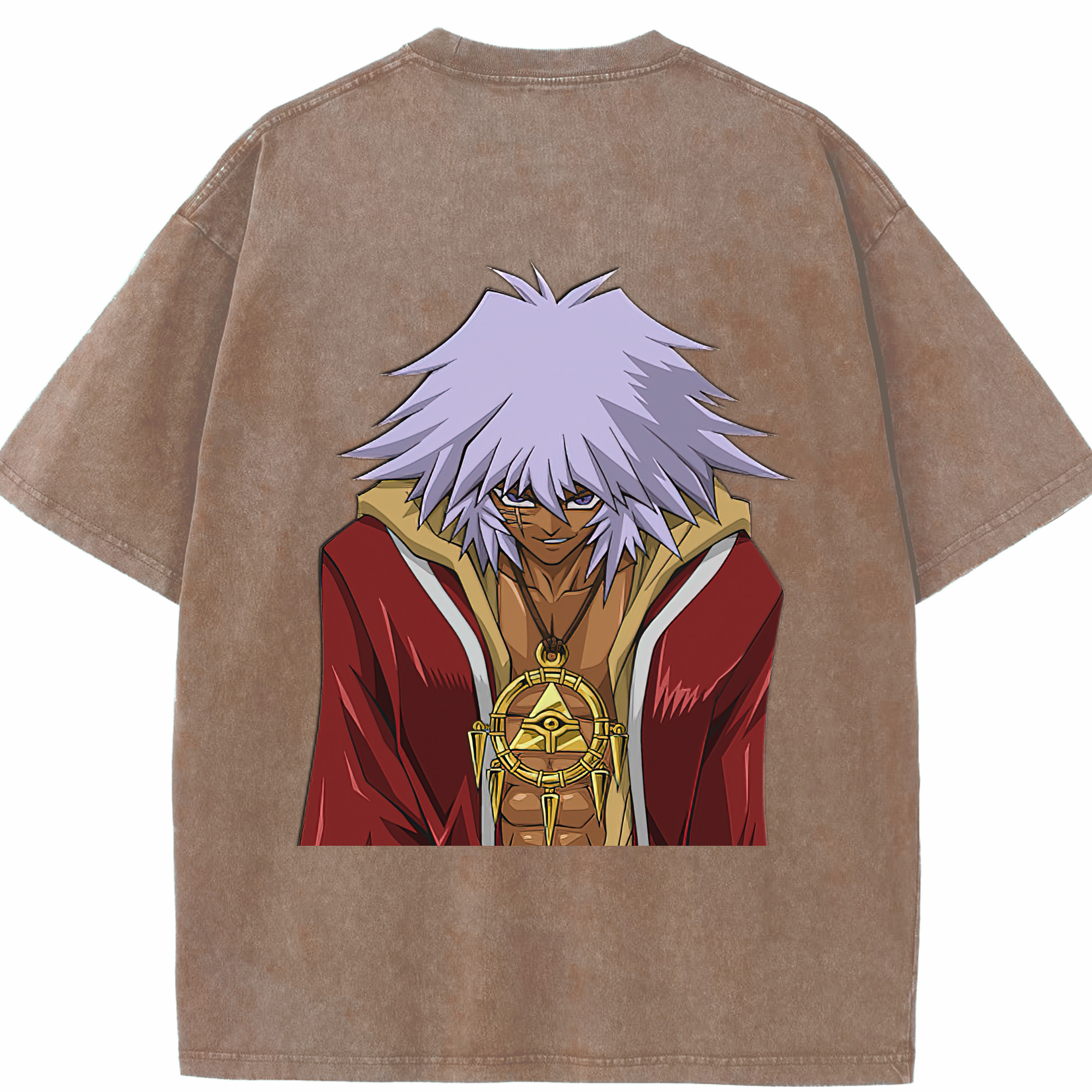 （画像用） 遊☆戯☆王 Yu-Gi-Oh! 綿100% ヴィンテージ風 半袖Tシャツ（背面プリント）