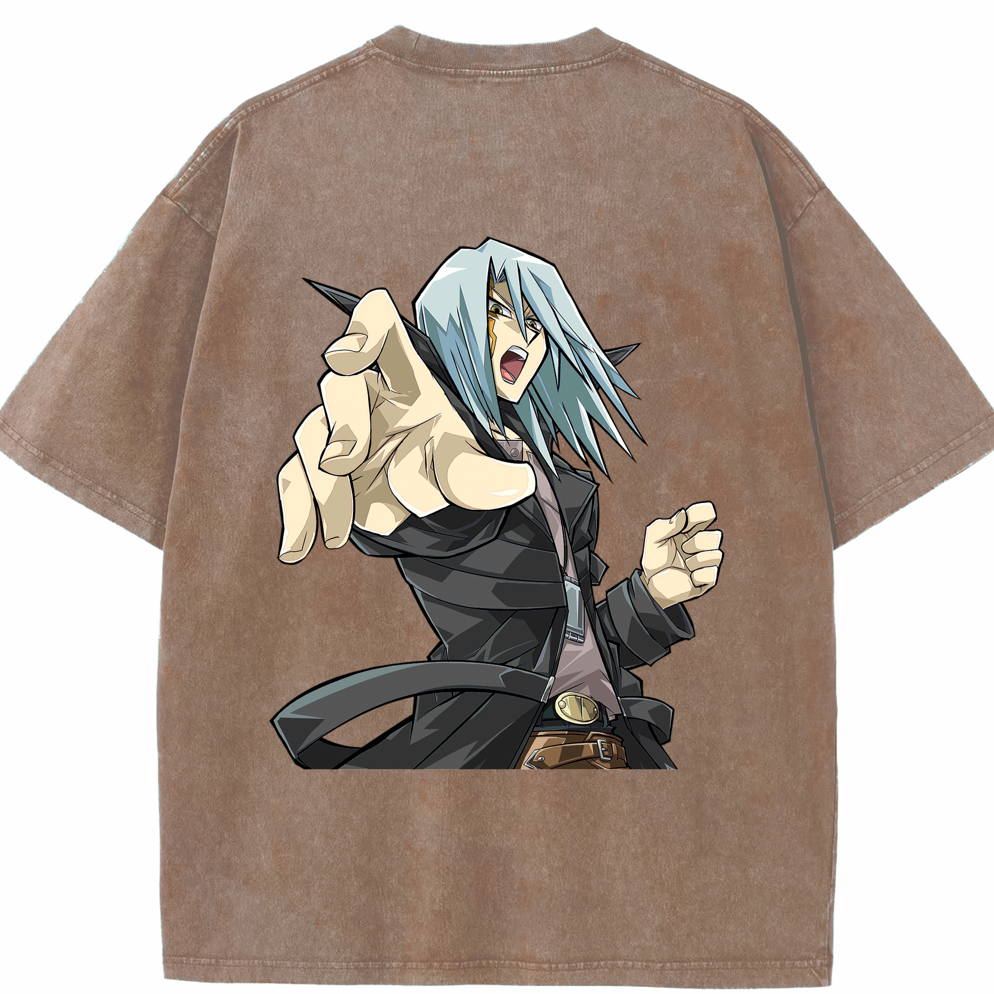 （画像用） 遊☆戯☆王 Yu-Gi-Oh! 綿100% ヴィンテージ風 半袖Tシャツ（背面プリント）