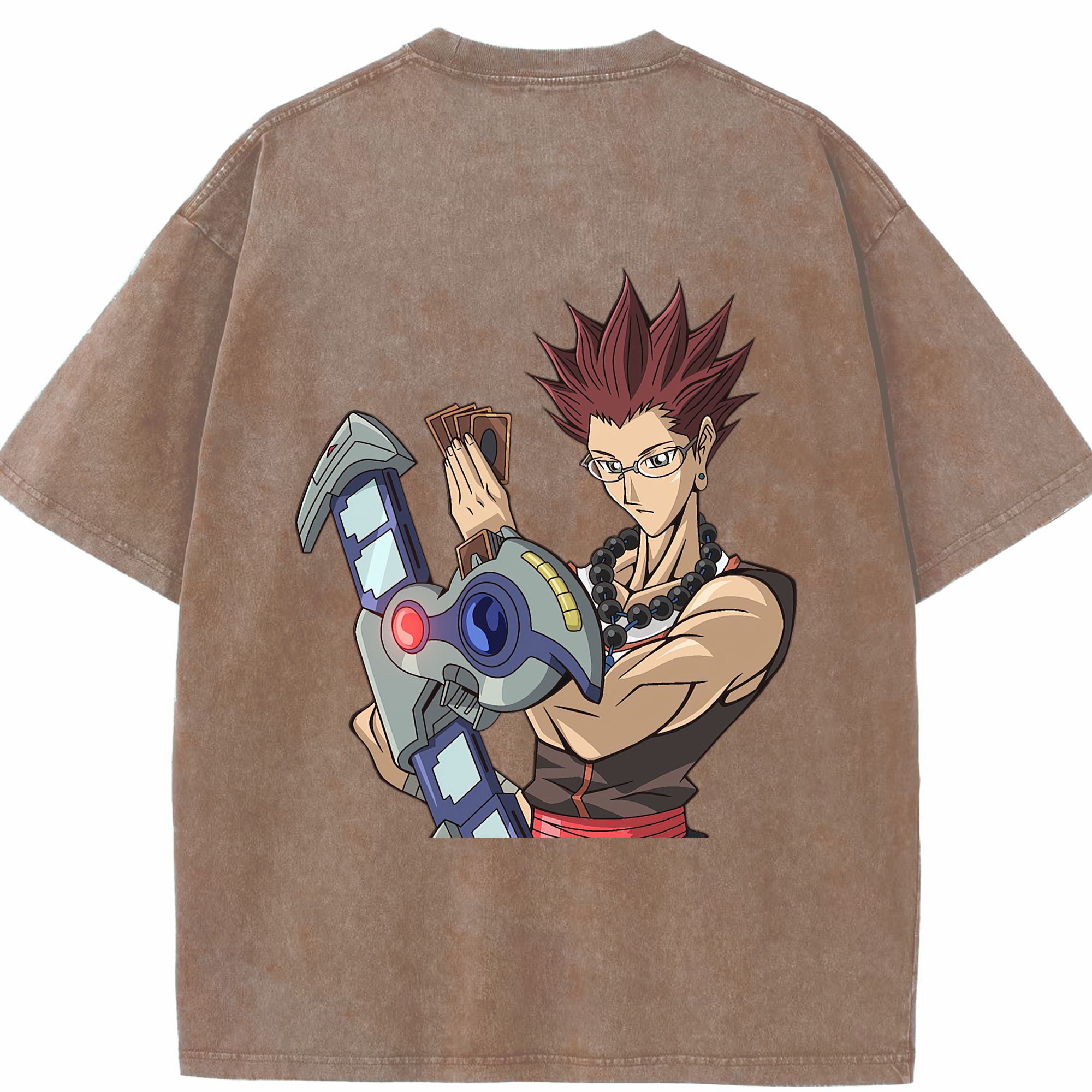 （画像用） 遊☆戯☆王 Yu-Gi-Oh! 綿100% ヴィンテージ風 半袖Tシャツ（背面プリント）