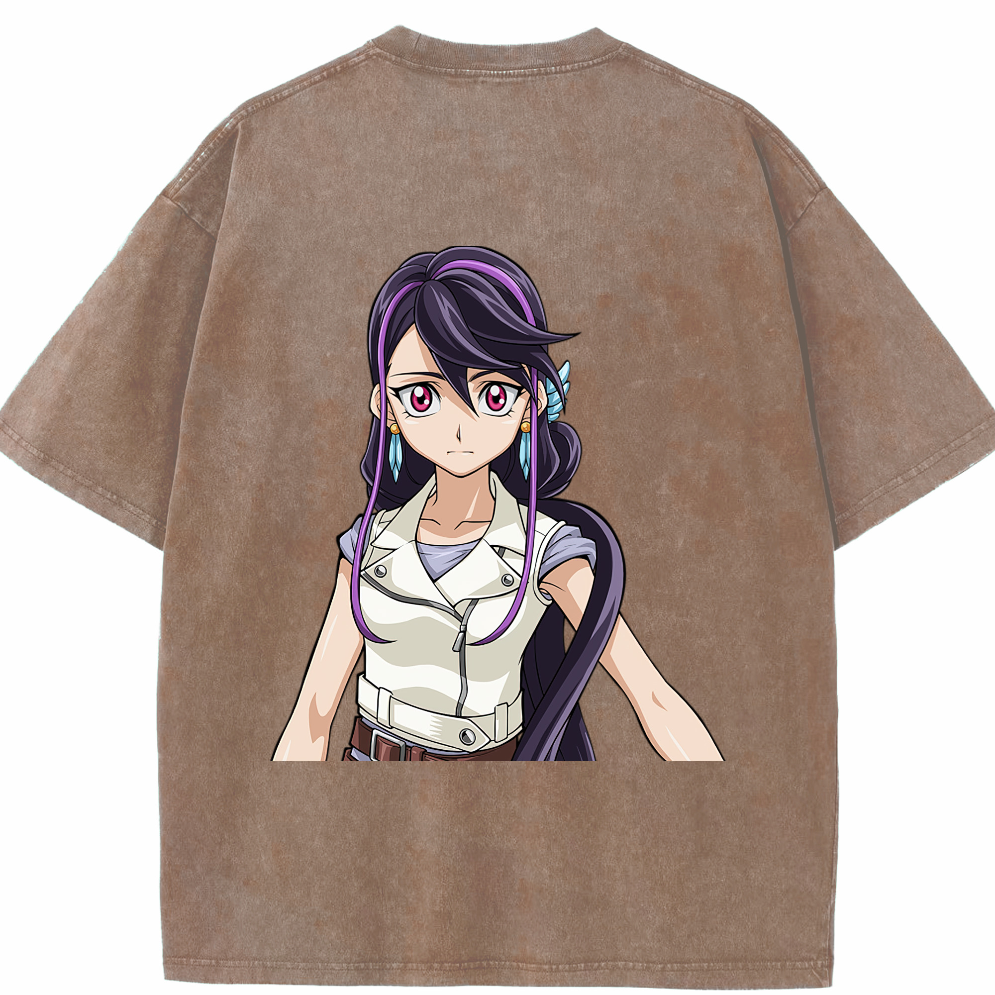 （画像用） 遊☆戯☆王 Yu-Gi-Oh! 綿100% ヴィンテージ風 半袖Tシャツ（背面プリント）