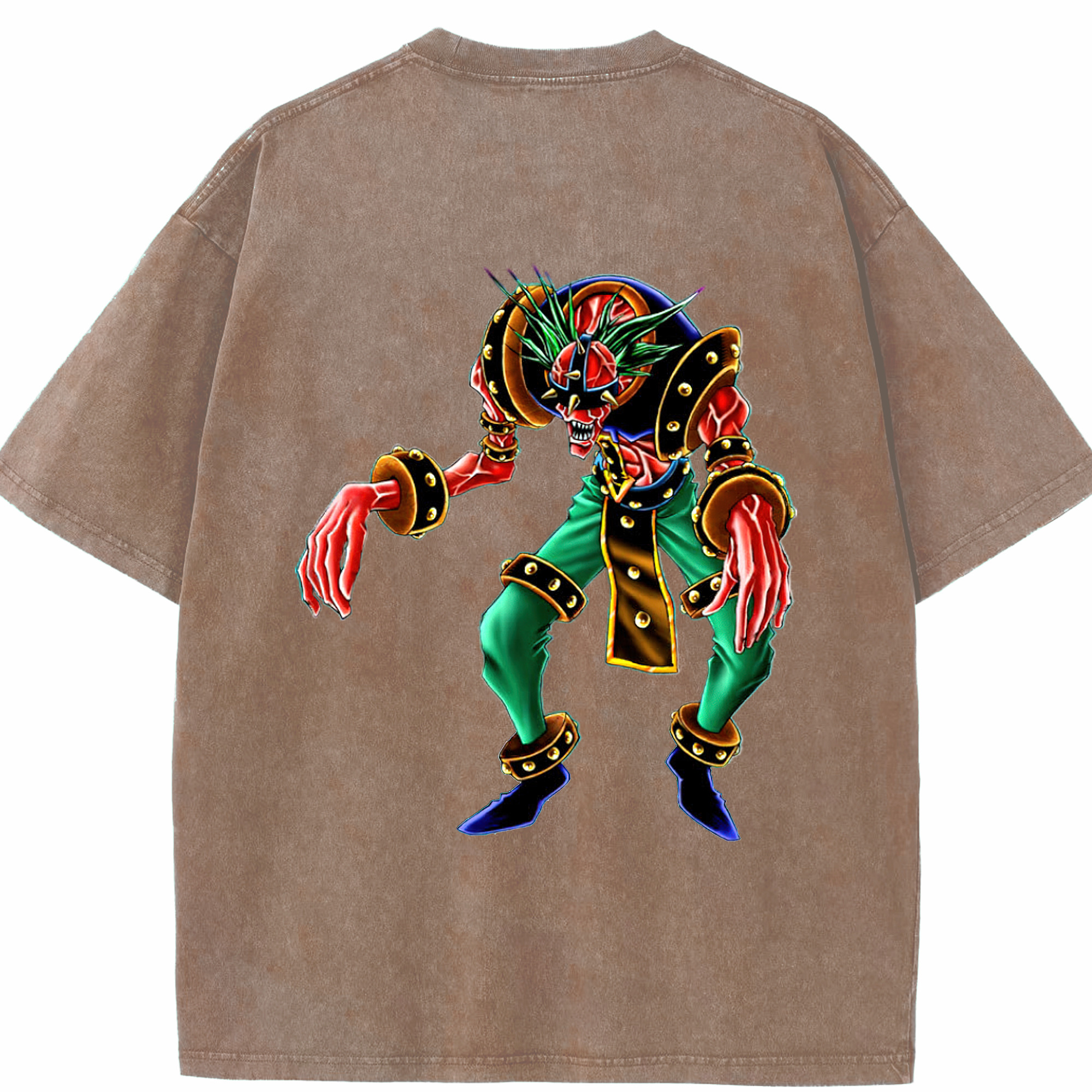 （画像用） 遊☆戯☆王 Yu-Gi-Oh! 綿100% ヴィンテージ風 半袖Tシャツ（背面プリント）