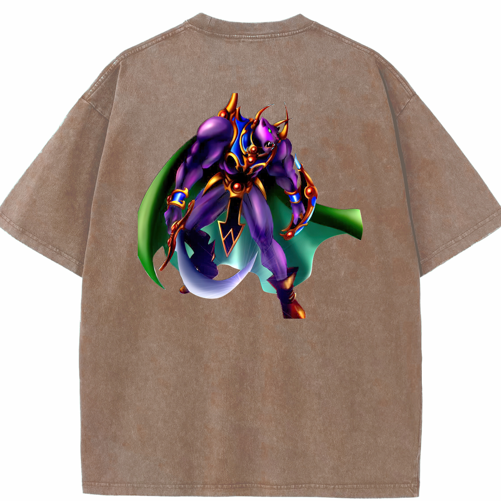 （画像用） 遊☆戯☆王 Yu-Gi-Oh! 綿100% ヴィンテージ風 半袖Tシャツ（背面プリント）