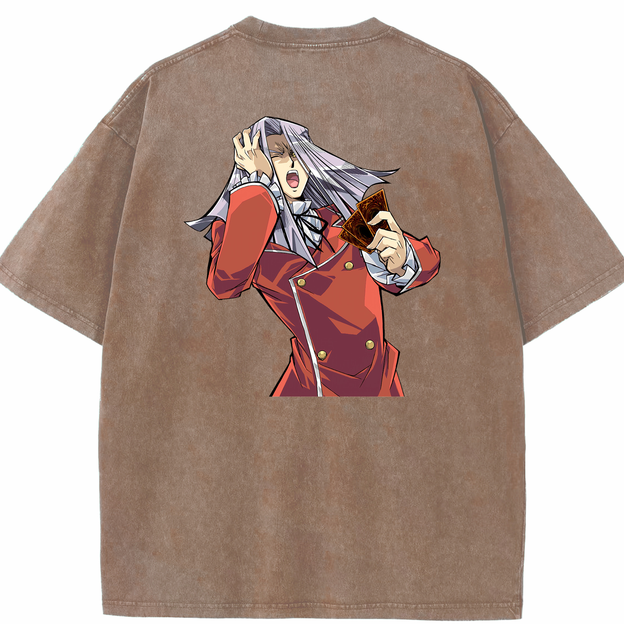 （画像用） 遊☆戯☆王 Yu-Gi-Oh! 綿100% ヴィンテージ風 半袖Tシャツ（背面プリント）