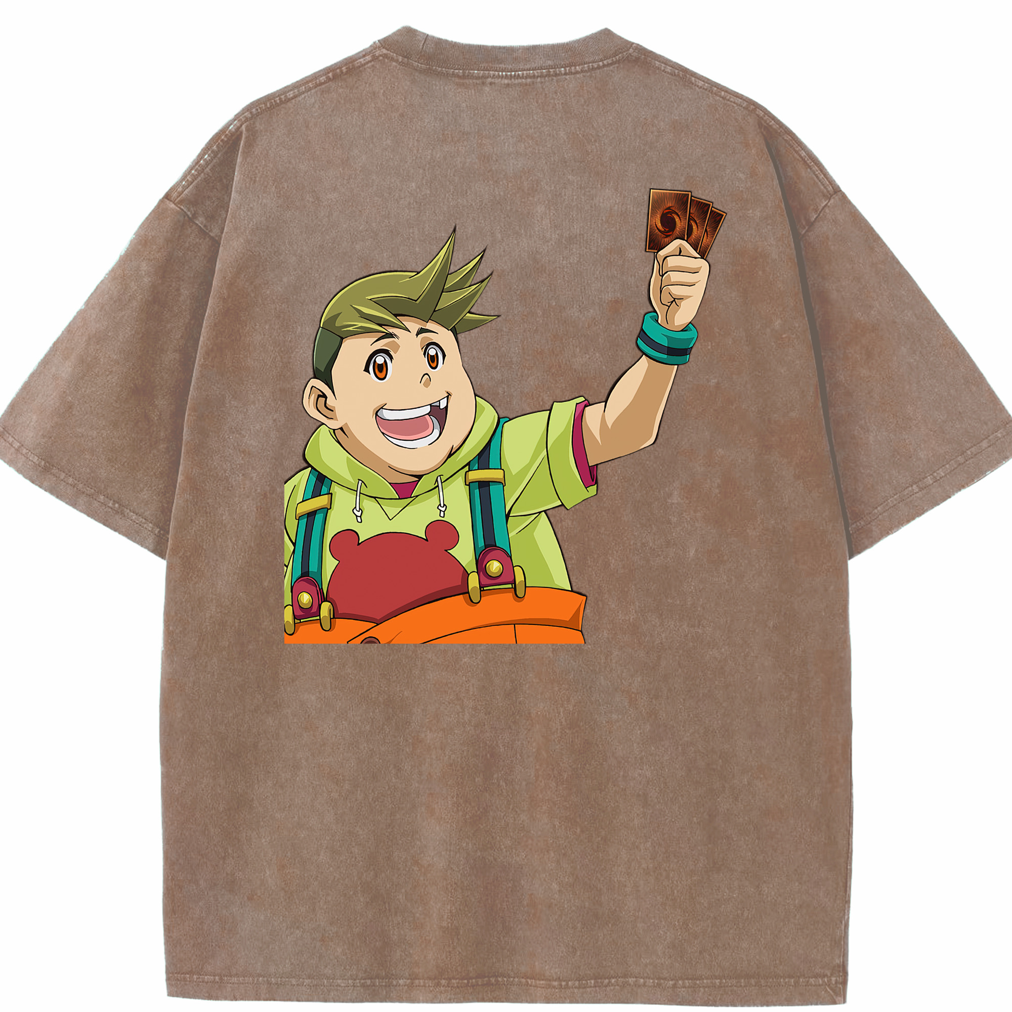 （画像用） 遊☆戯☆王 Yu-Gi-Oh! 綿100% ヴィンテージ風 半袖Tシャツ（背面プリント）