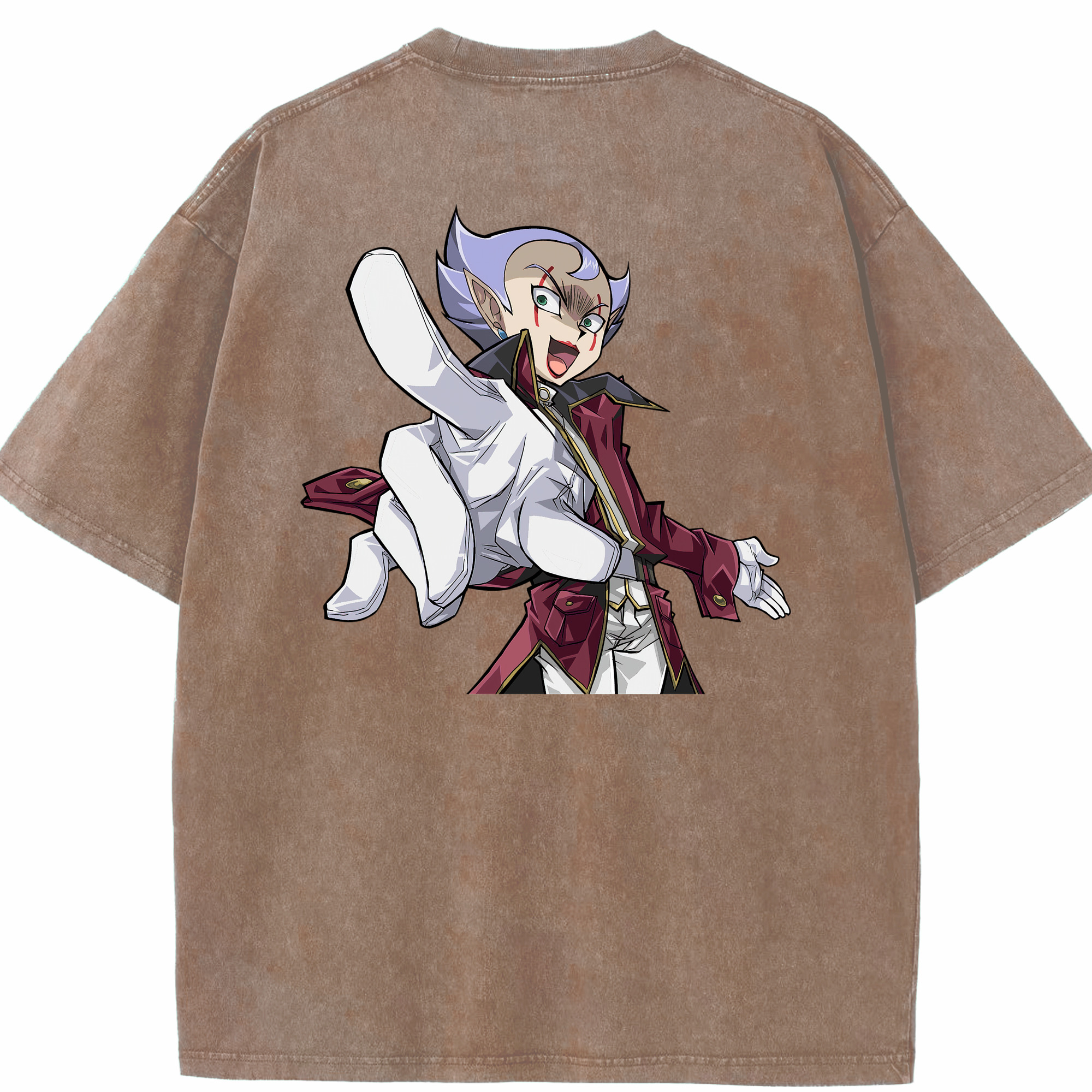 （画像用） 遊☆戯☆王 Yu-Gi-Oh! 綿100% ヴィンテージ風 半袖Tシャツ（背面プリント）