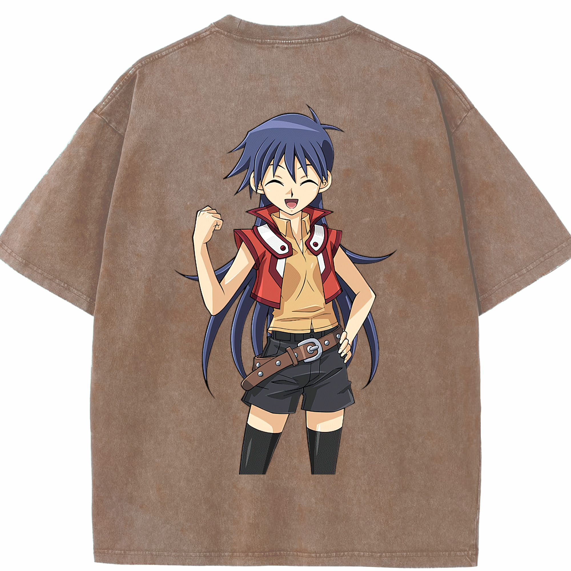（画像用） 遊☆戯☆王 Yu-Gi-Oh! 綿100% ヴィンテージ風 半袖Tシャツ（背面プリント）