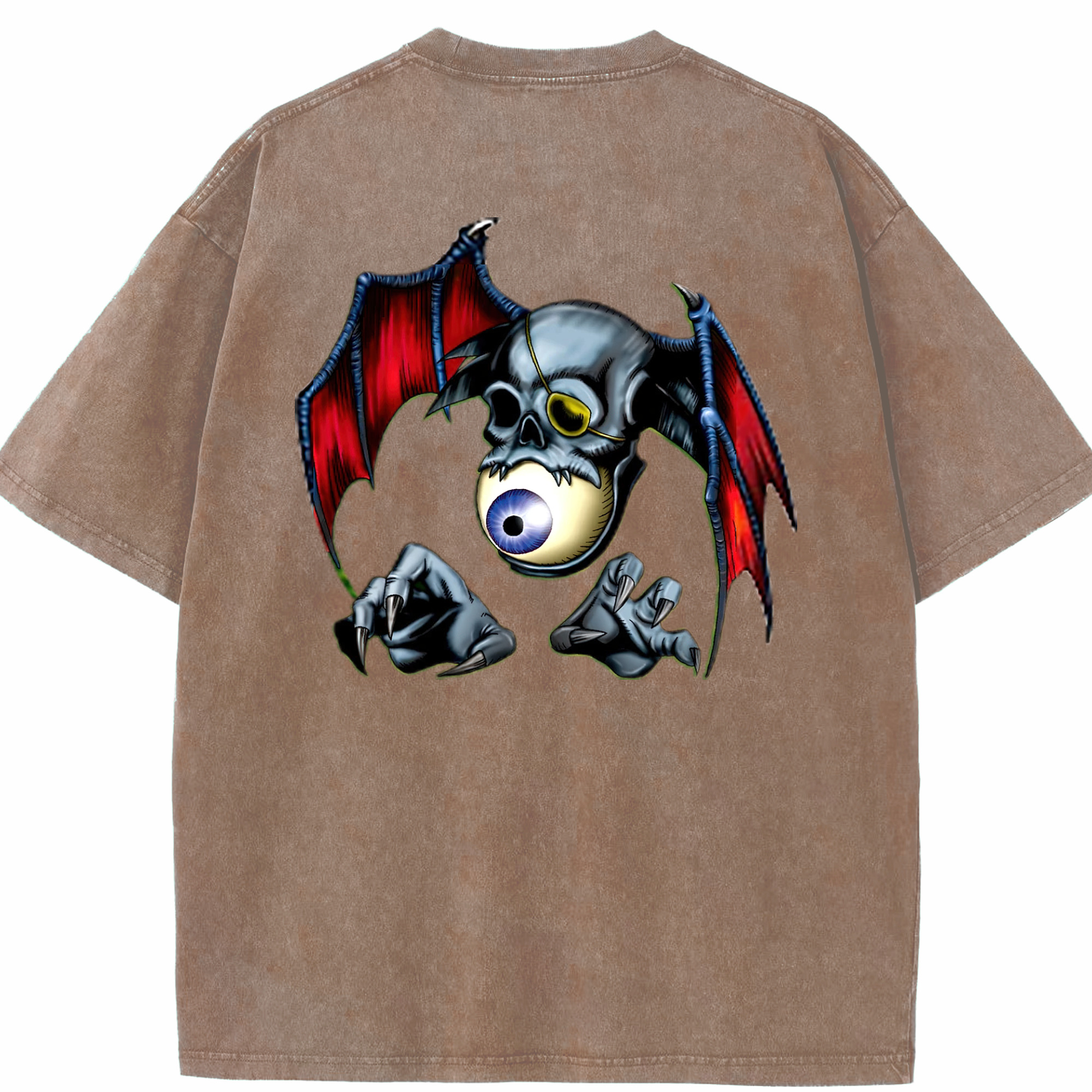 （画像用） 遊☆戯☆王 Yu-Gi-Oh! 綿100% ヴィンテージ風 半袖Tシャツ（背面プリント）
