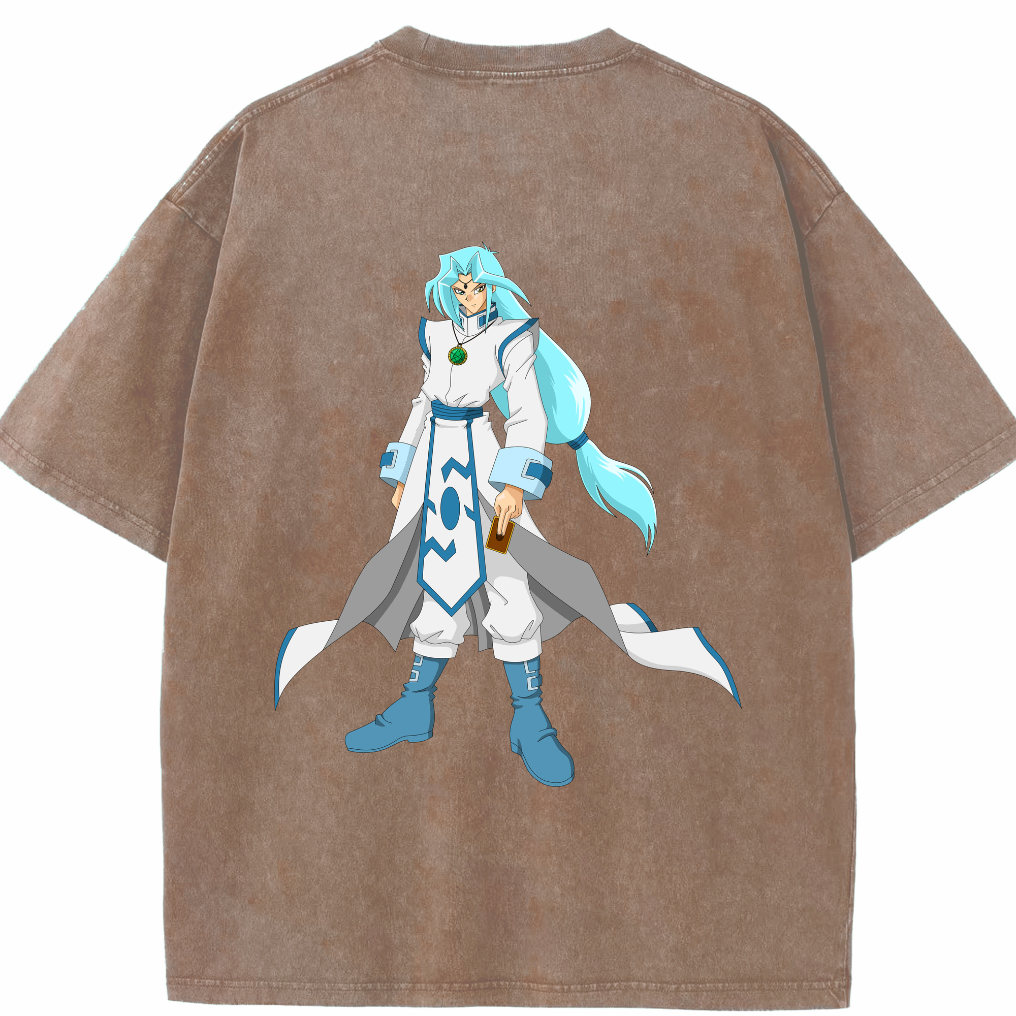 （画像用） 遊☆戯☆王 Yu-Gi-Oh! 綿100% ヴィンテージ風 半袖Tシャツ（背面プリント）