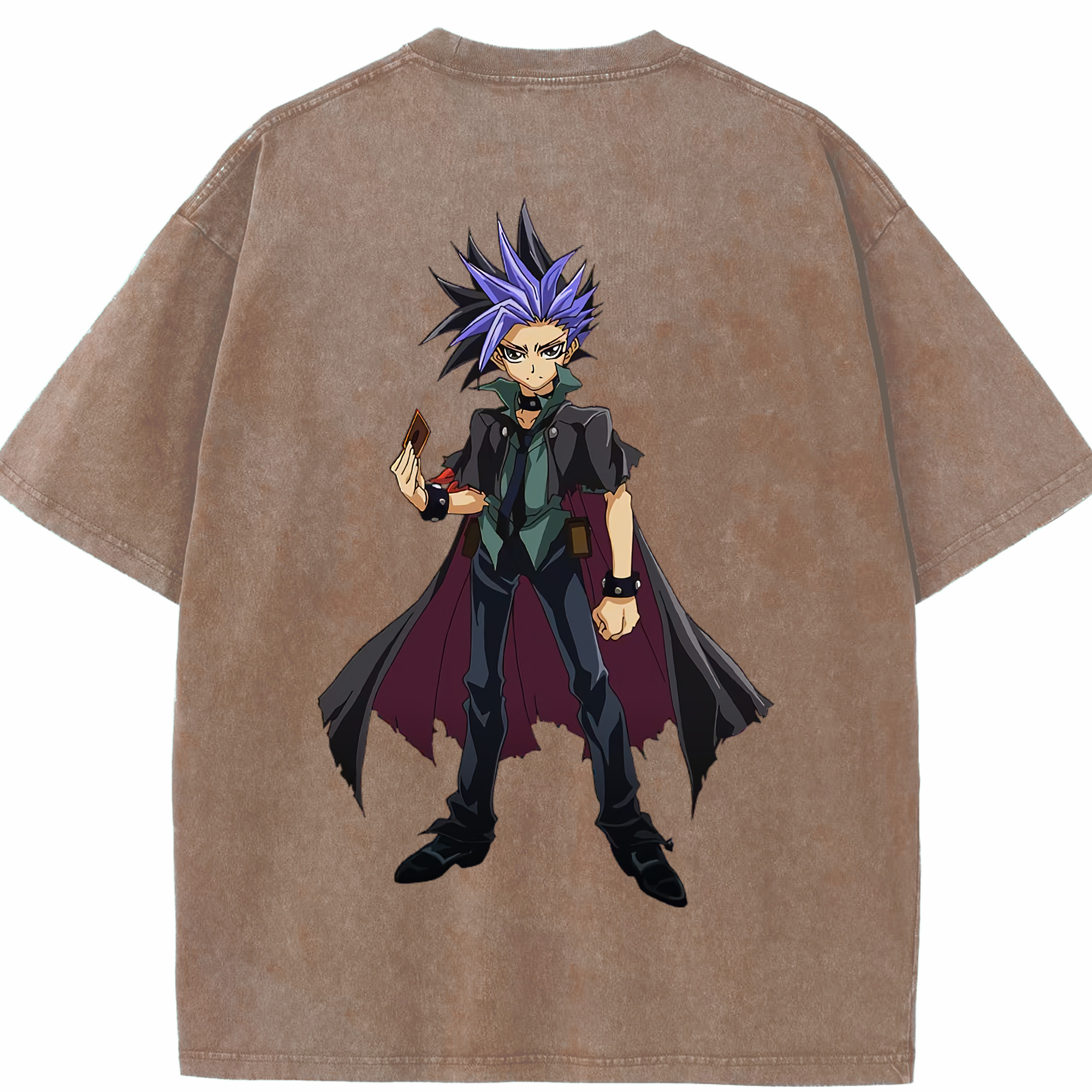 （画像用） 遊☆戯☆王 Yu-Gi-Oh! 綿100% ヴィンテージ風 半袖Tシャツ（背面プリント）