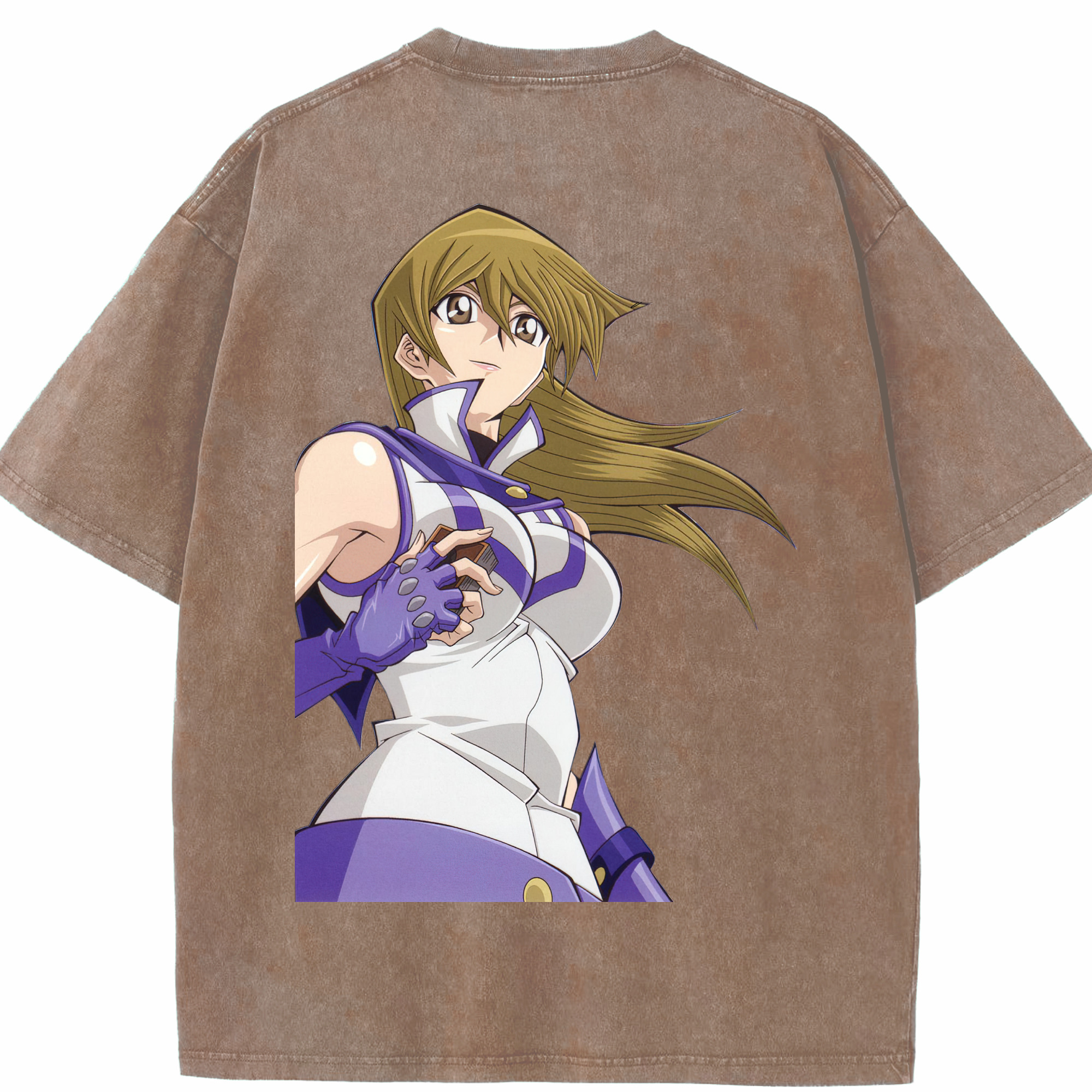 （画像用） 遊☆戯☆王 Yu-Gi-Oh! 綿100% ヴィンテージ風 半袖Tシャツ（背面プリント）