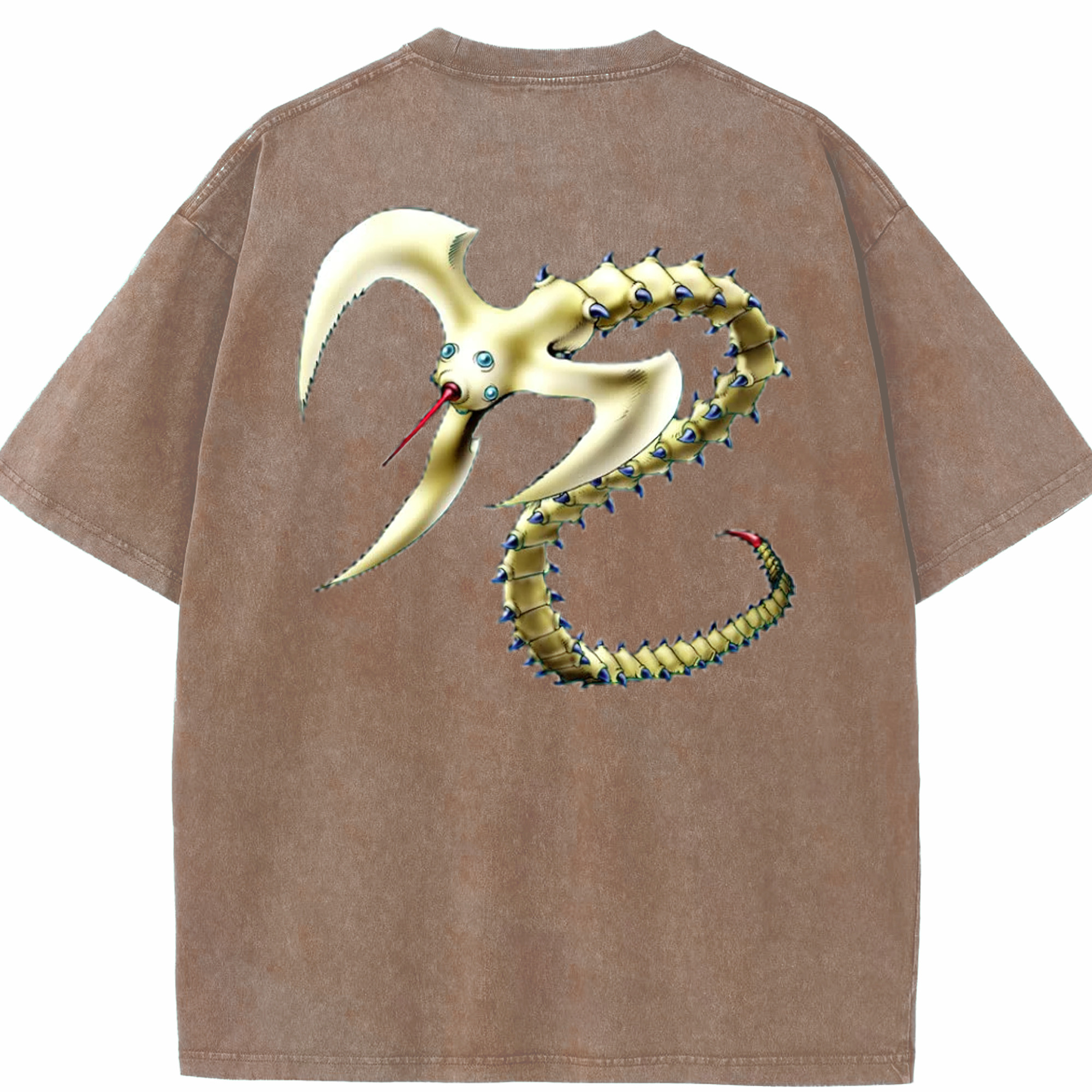 （画像用） 遊☆戯☆王 Yu-Gi-Oh! 綿100% ヴィンテージ風 半袖Tシャツ（背面プリント）