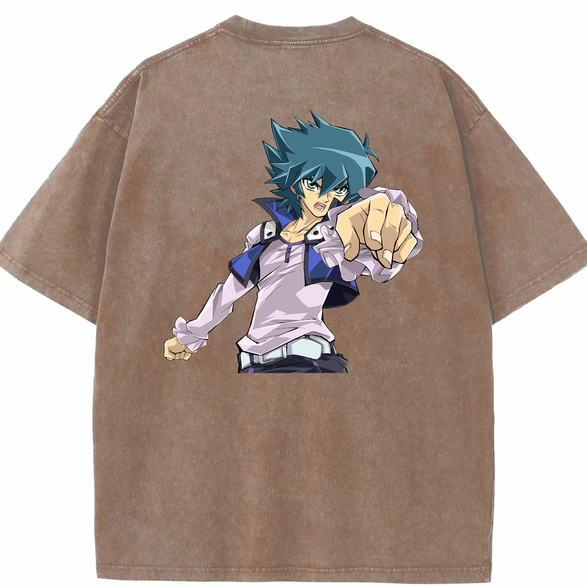 （画像用） 遊☆戯☆王 Yu-Gi-Oh! 綿100% ヴィンテージ風 半袖Tシャツ（背面プリント）
