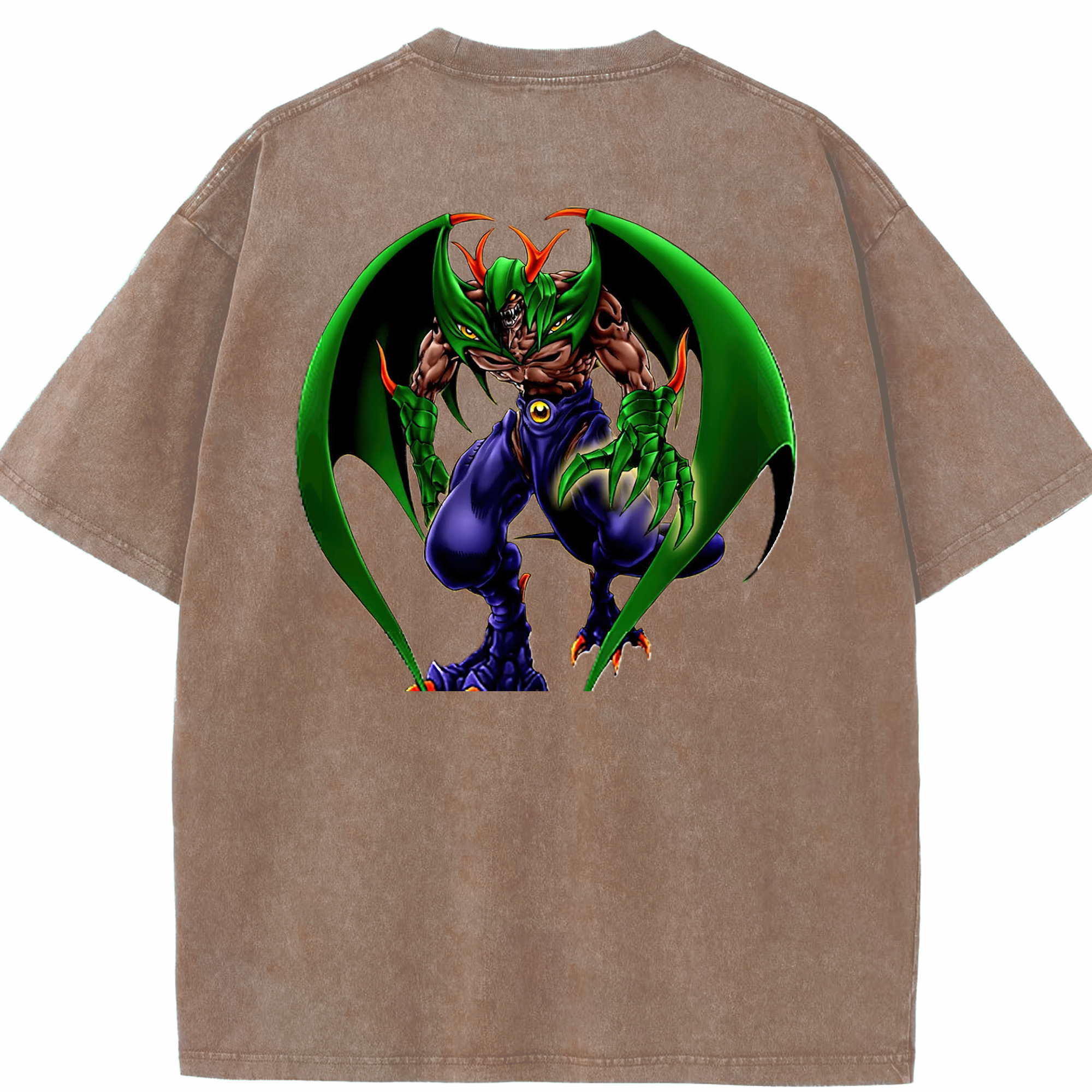 （画像用） 遊☆戯☆王 Yu-Gi-Oh! 綿100% ヴィンテージ風 半袖Tシャツ（背面プリント）