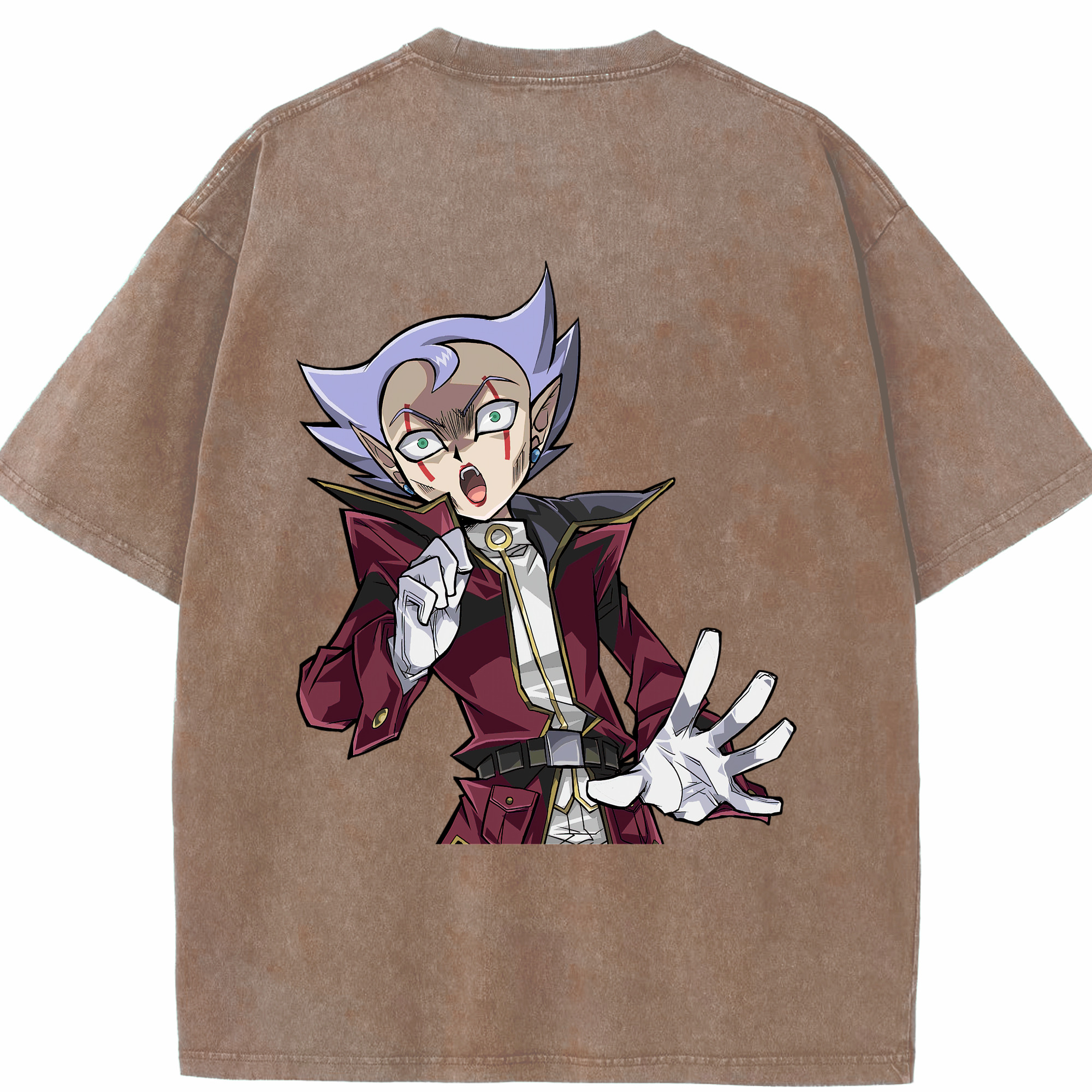 （画像用） 遊☆戯☆王 Yu-Gi-Oh! 綿100% ヴィンテージ風 半袖Tシャツ（背面プリント）