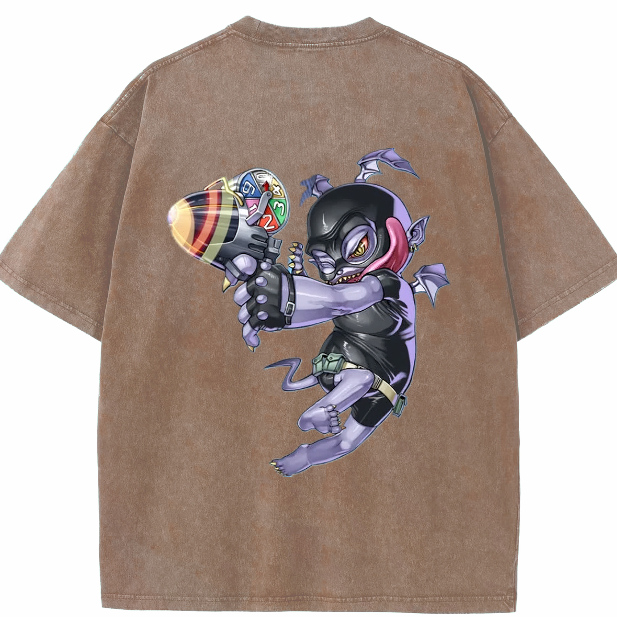 （画像用） 遊☆戯☆王 Yu-Gi-Oh! 綿100% ヴィンテージ風 半袖Tシャツ（背面プリント）