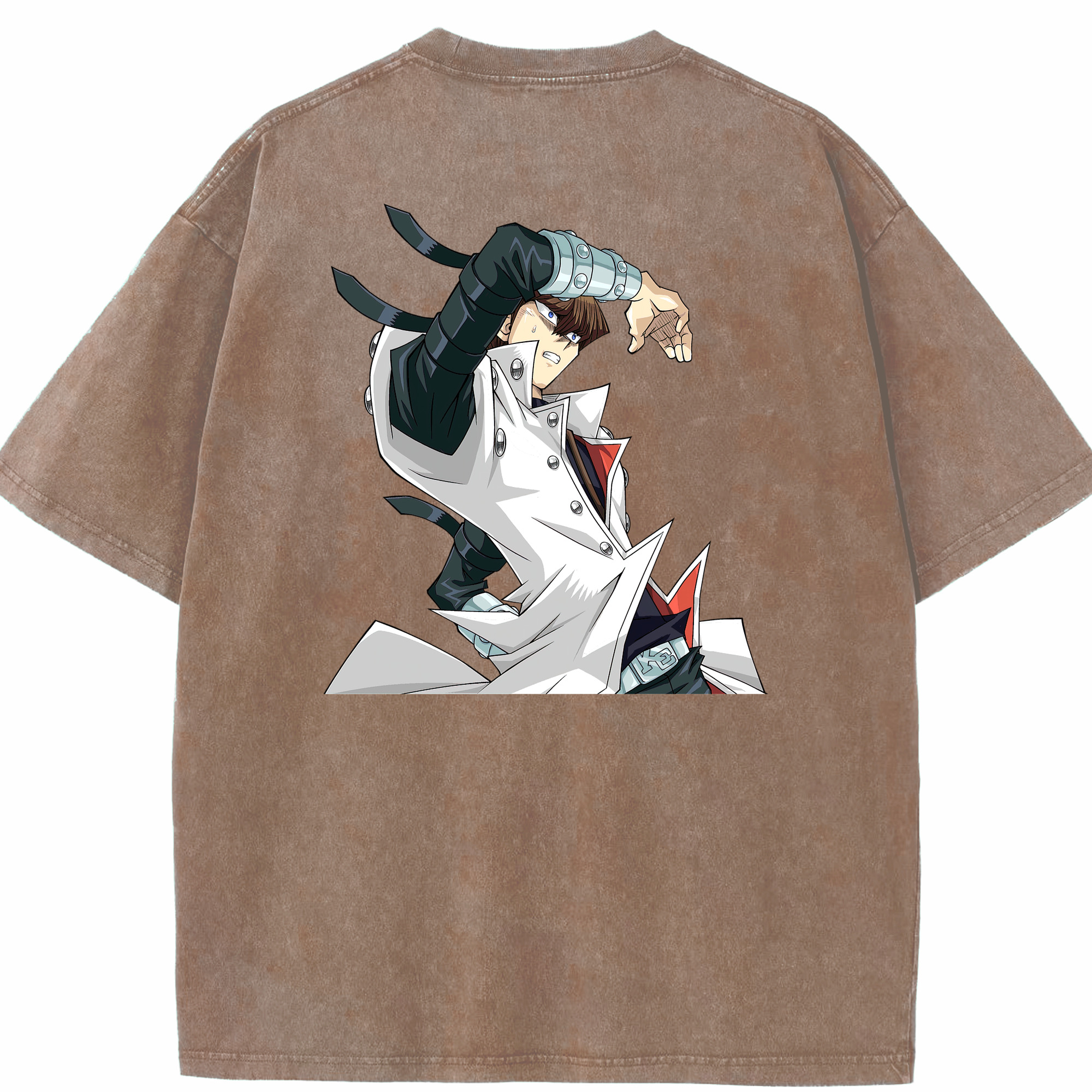 （画像用） 遊☆戯☆王 Yu-Gi-Oh! 綿100% ヴィンテージ風 半袖Tシャツ（背面プリント）