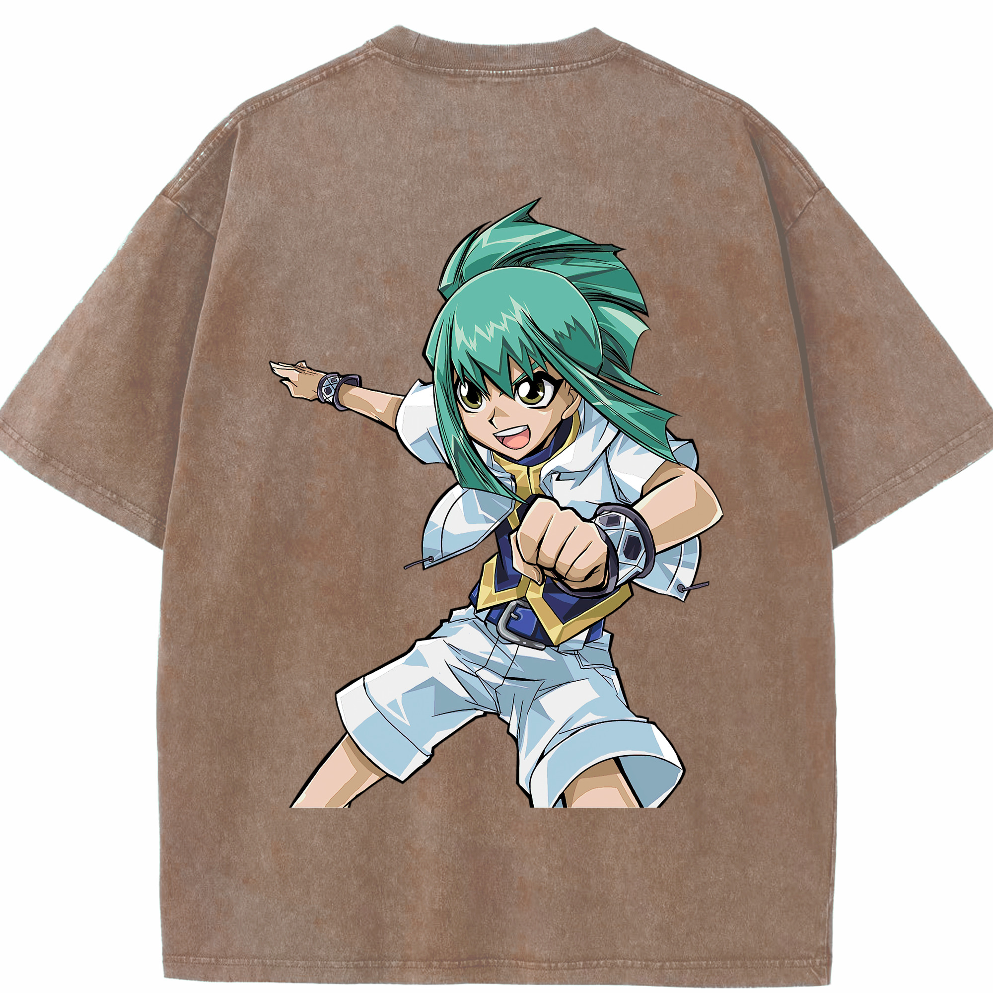 （画像用） 遊☆戯☆王 Yu-Gi-Oh! 綿100% ヴィンテージ風 半袖Tシャツ（背面プリント）