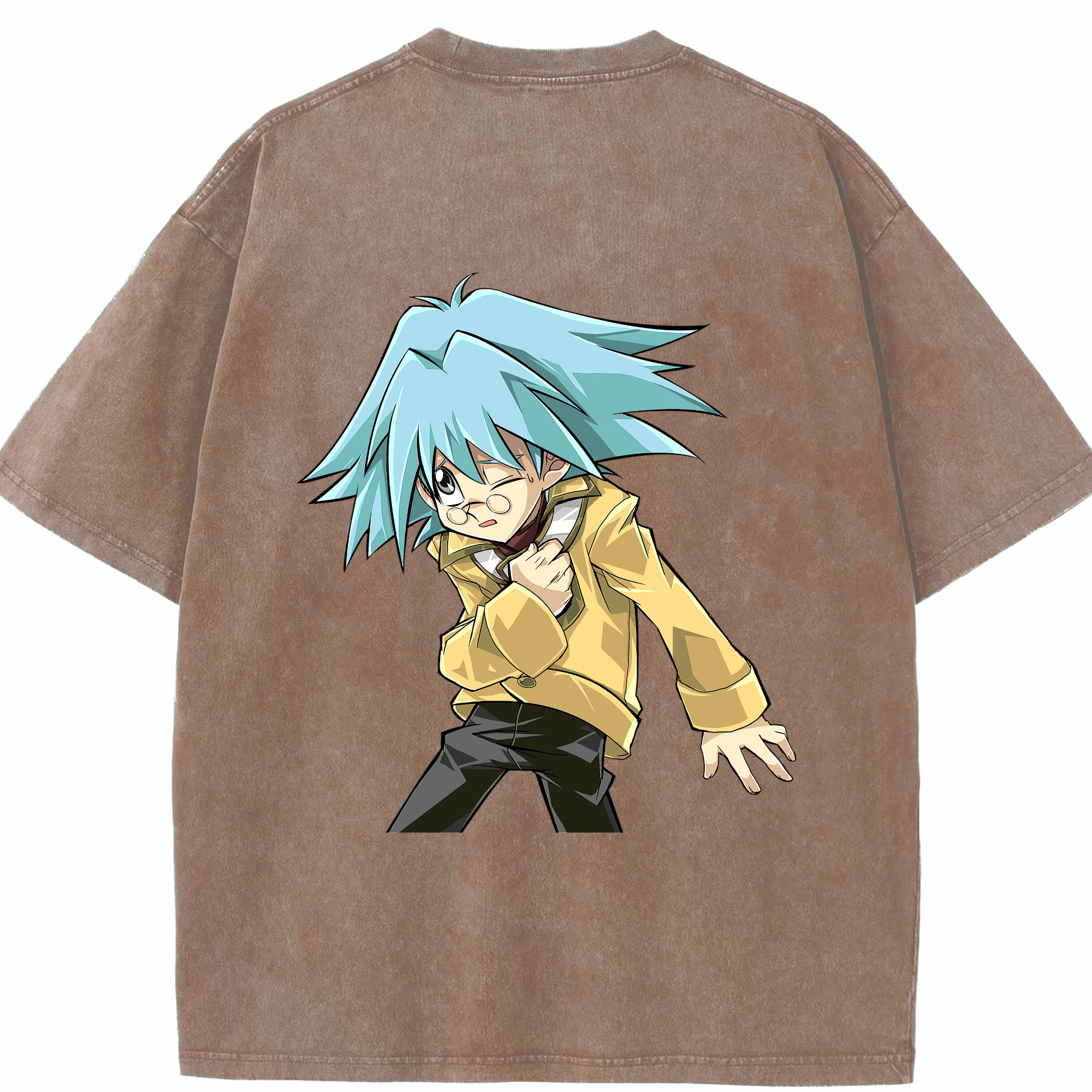 （画像用） 遊☆戯☆王 Yu-Gi-Oh! 綿100% ヴィンテージ風 半袖Tシャツ（背面プリント）