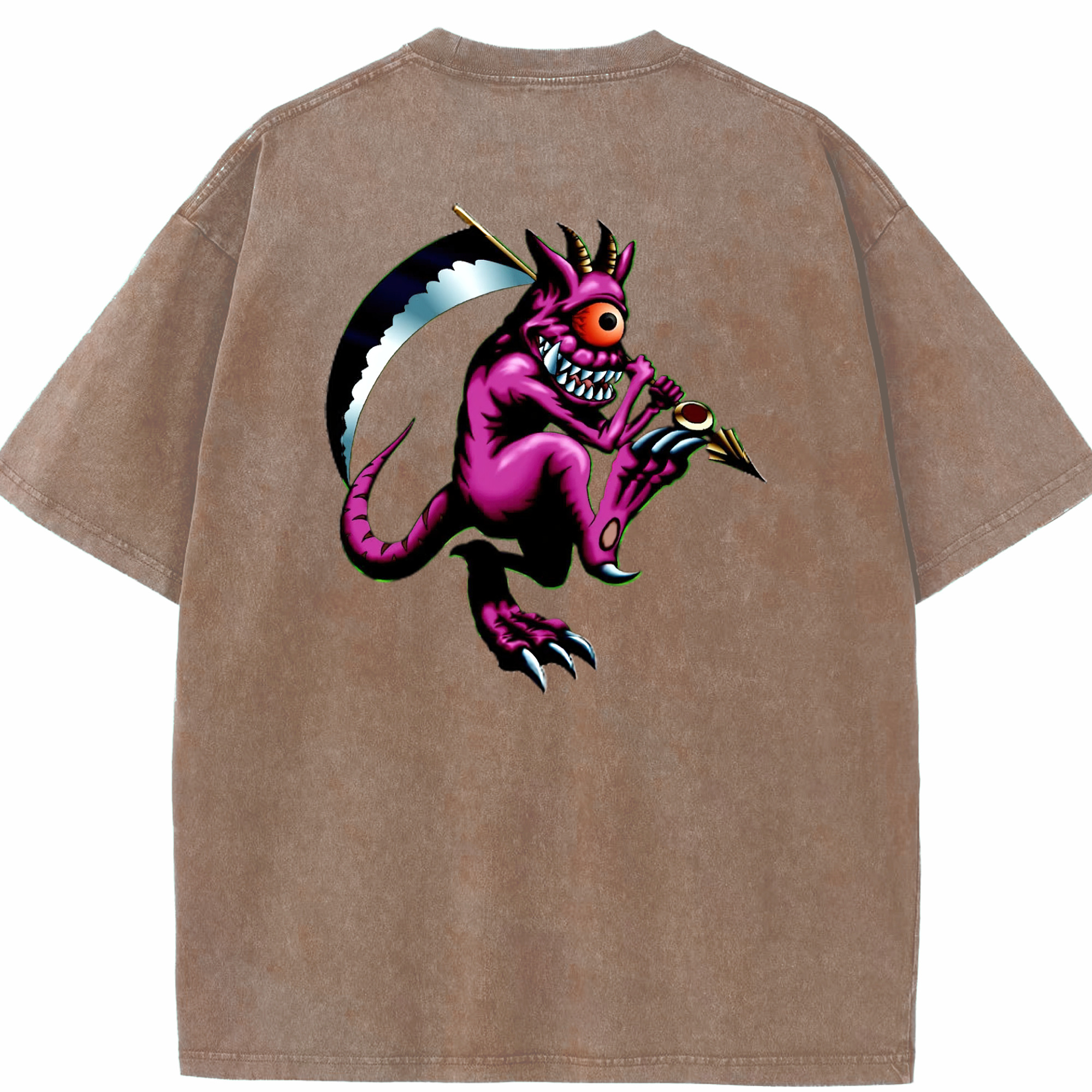 （画像用） 遊☆戯☆王 Yu-Gi-Oh! 綿100% ヴィンテージ風 半袖Tシャツ（背面プリント）