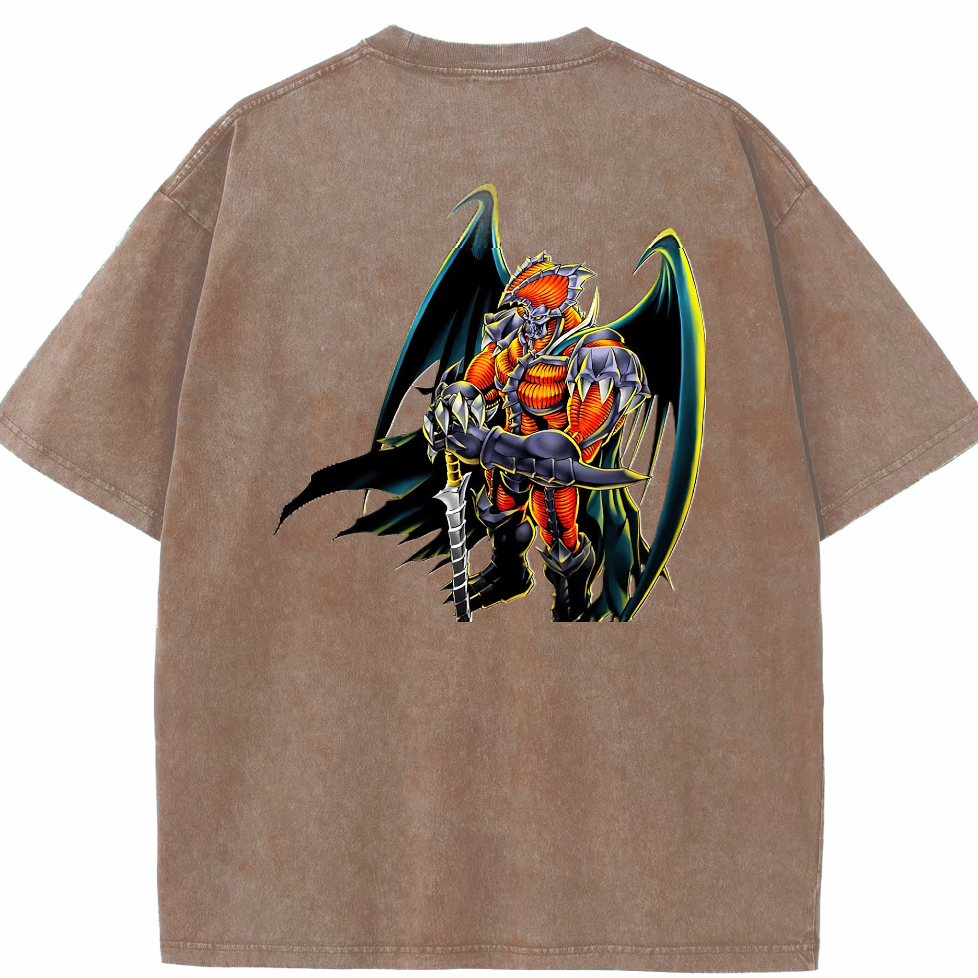 （画像用） 遊☆戯☆王 Yu-Gi-Oh! 綿100% ヴィンテージ風 半袖Tシャツ（背面プリント）