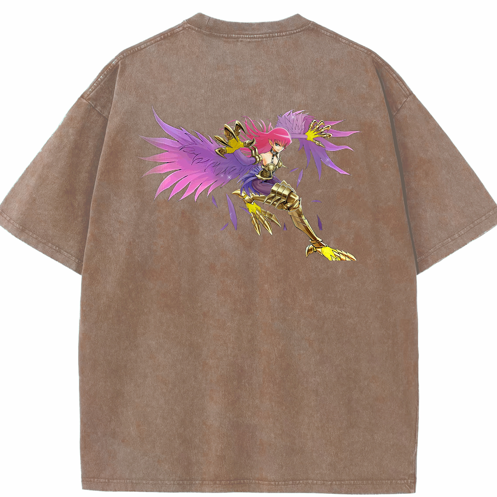 （画像用） 遊☆戯☆王 Yu-Gi-Oh! 綿100% ヴィンテージ風 半袖Tシャツ（背面プリント）