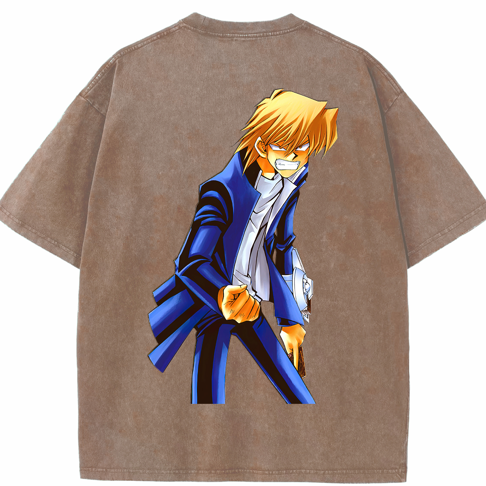 （画像用） 遊☆戯☆王 Yu-Gi-Oh! 綿100% ヴィンテージ風 半袖Tシャツ（背面プリント）