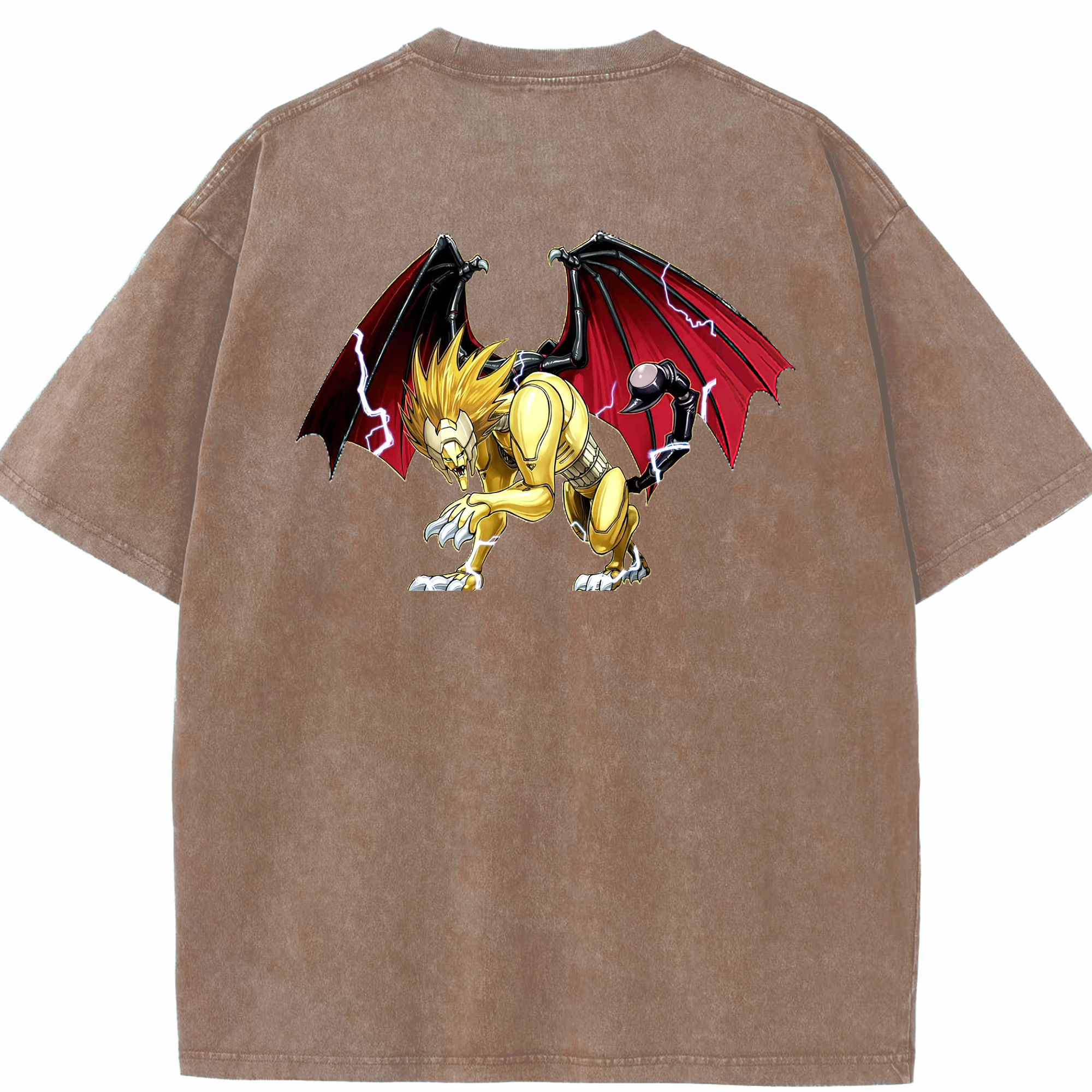 （画像用） 遊☆戯☆王 Yu-Gi-Oh! 綿100% ヴィンテージ風 半袖Tシャツ（背面プリント）