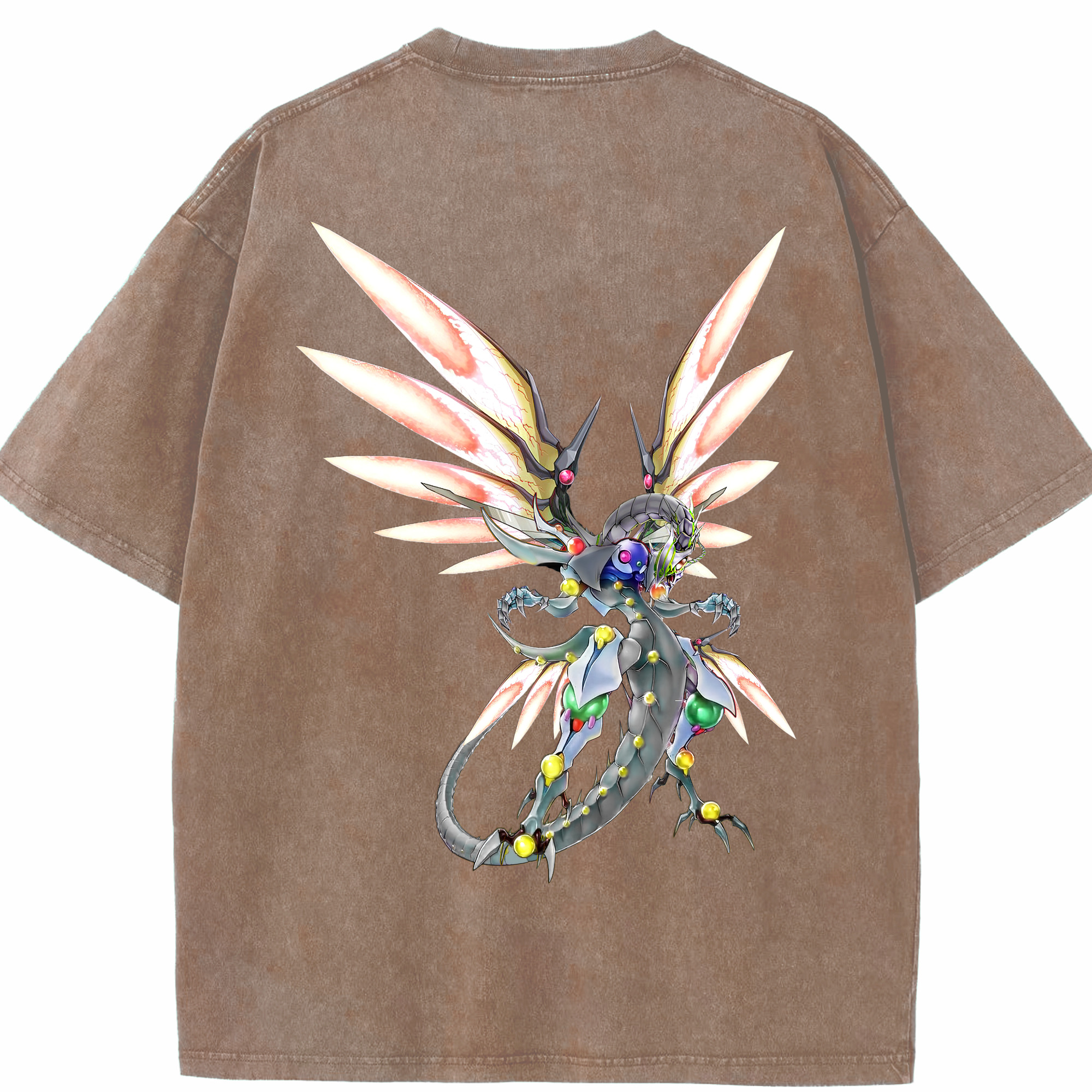 （画像用） 遊☆戯☆王 Yu-Gi-Oh! 綿100% ヴィンテージ風 半袖Tシャツ（背面プリント）