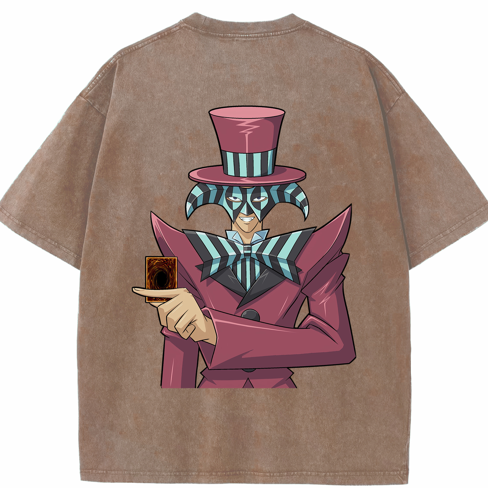 （画像用） 遊☆戯☆王 Yu-Gi-Oh! 綿100% ヴィンテージ風 半袖Tシャツ（背面プリント）