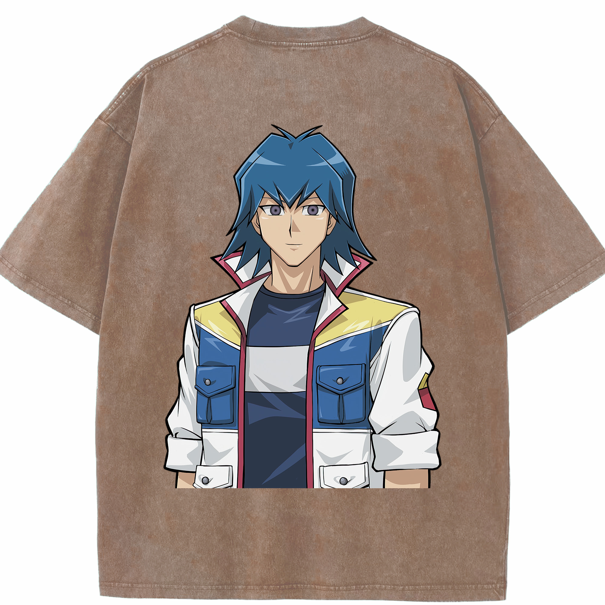 （画像用） 遊☆戯☆王 Yu-Gi-Oh! 綿100% ヴィンテージ風 半袖Tシャツ（背面プリント）